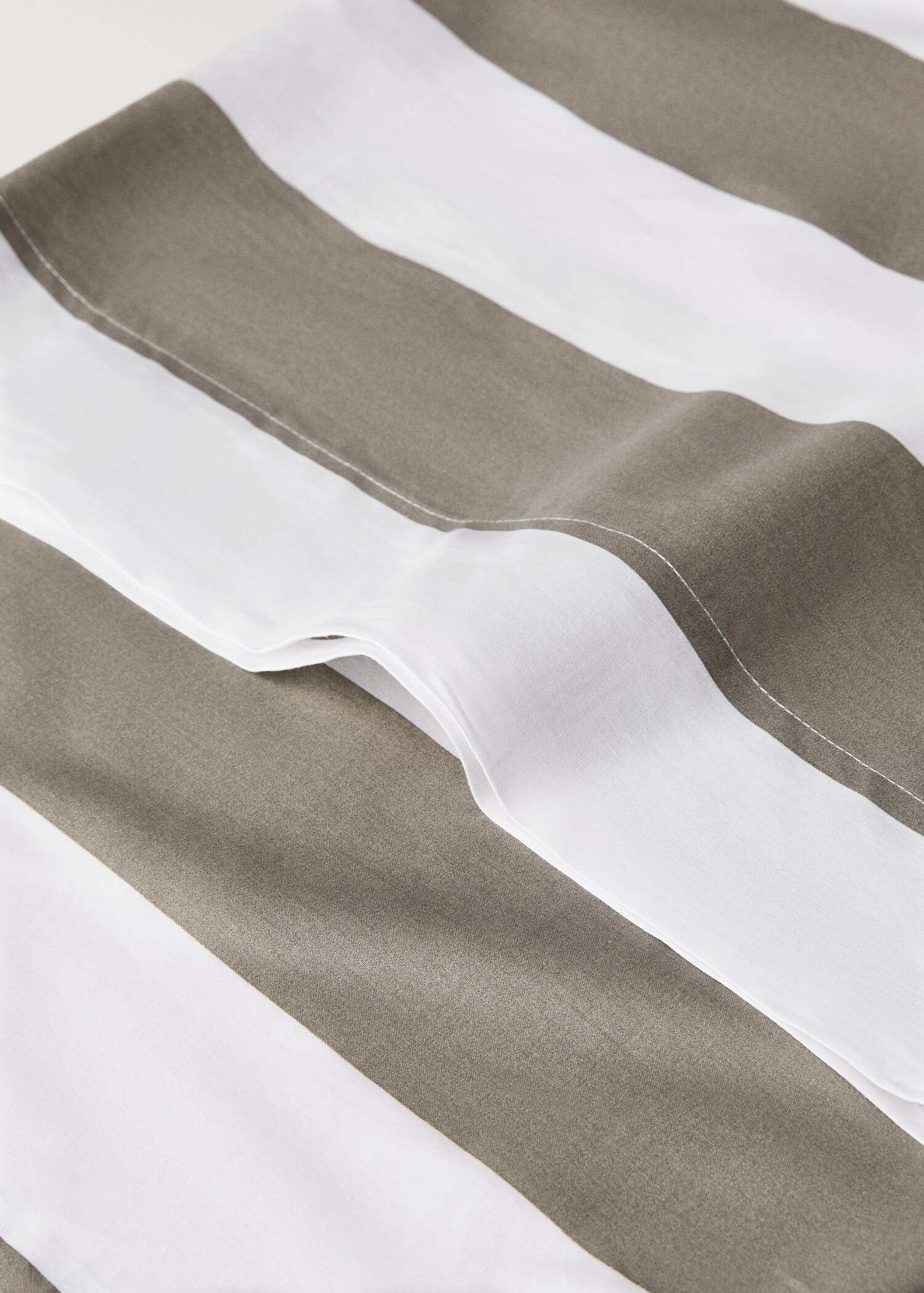 Taie d’oreiller coton percale rayures 45x110 cm - Détail de l'article 2