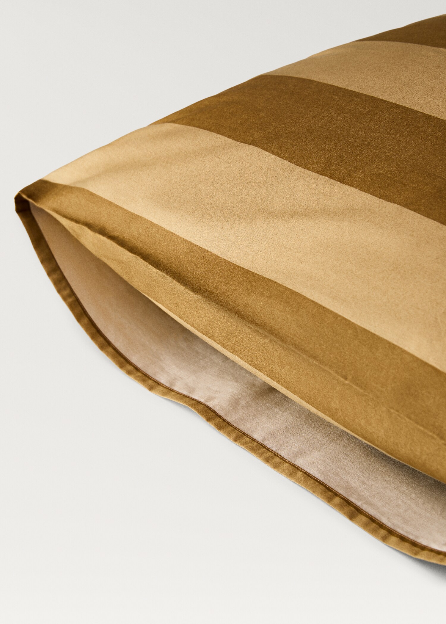 Deux taies d’oreiller percale de coton rayures 60x60 cm - Détail de l'article 3