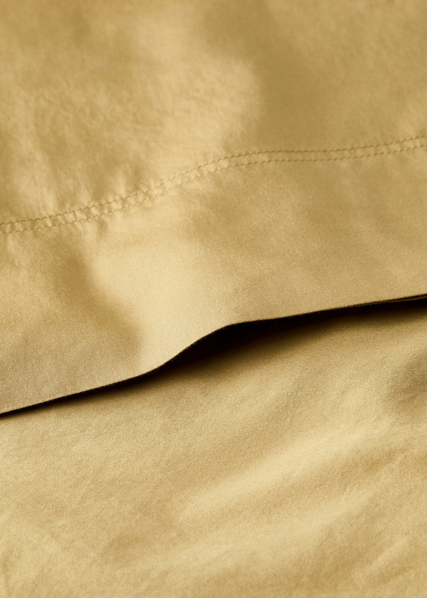 Washed cotton satin double stitching flat sheet Queen bed - Данни за артикула 1