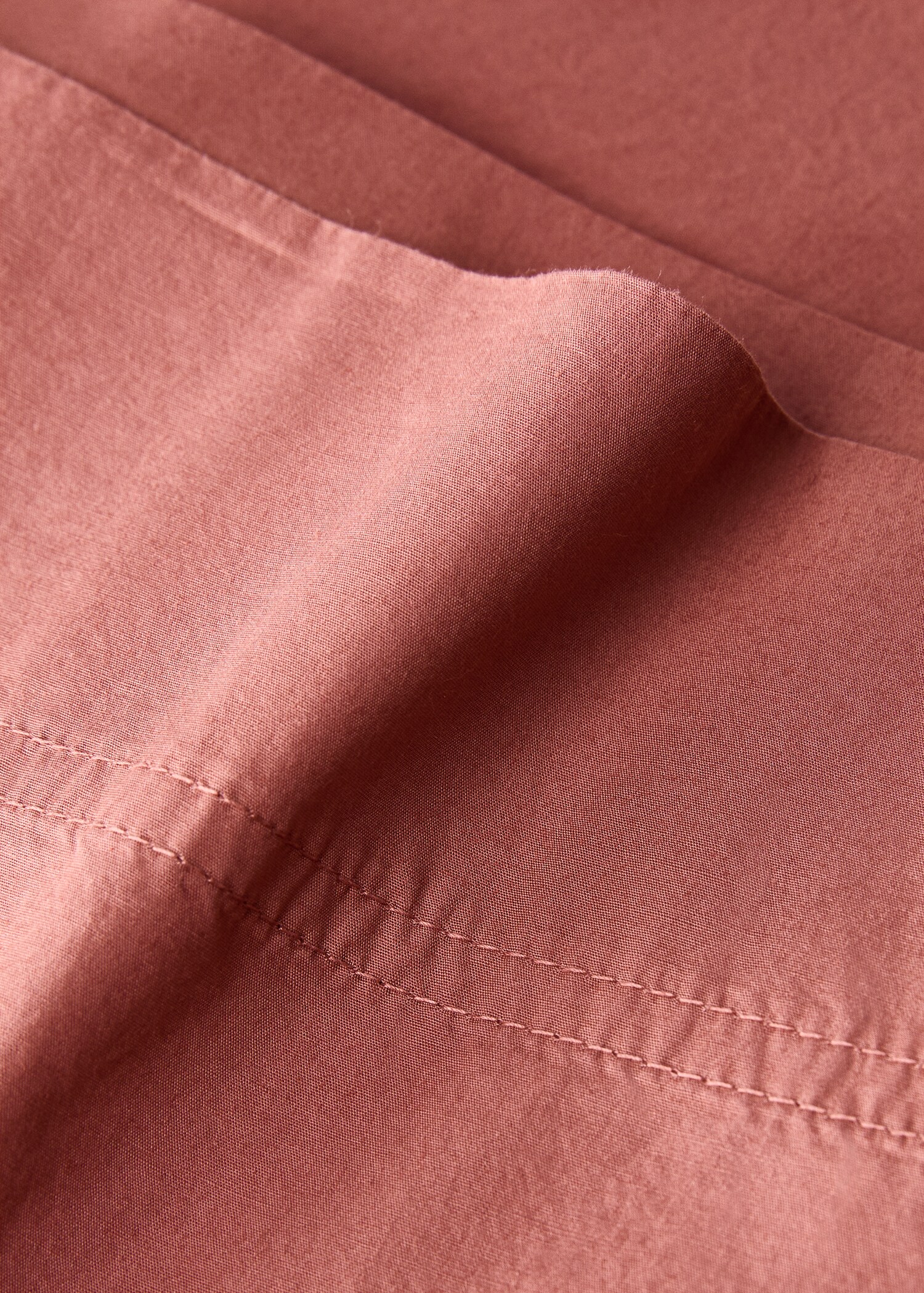 Cotton poplin double-stitched pillowcase 45x110 cm - Details of the article 1