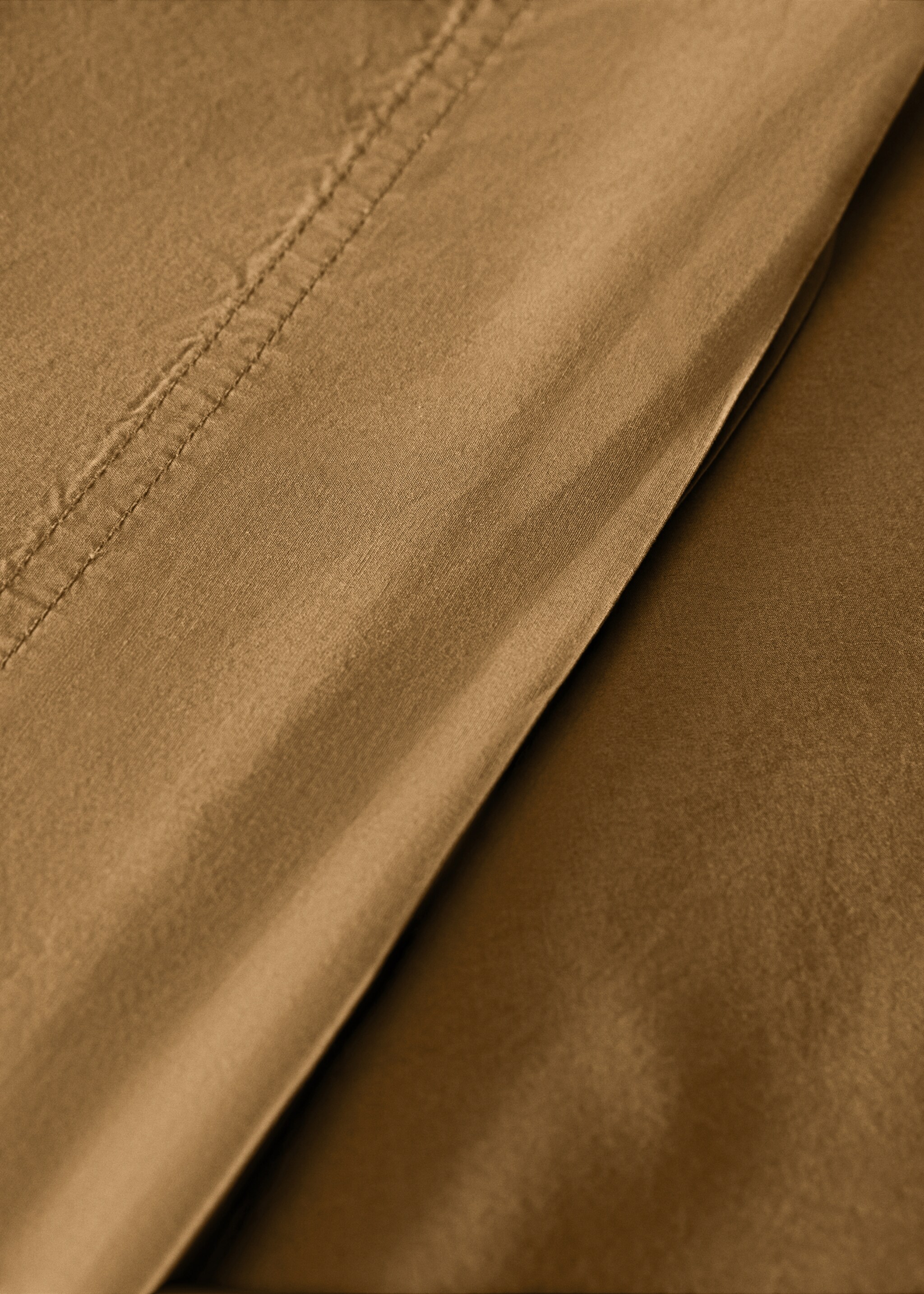 Poplin cotton double-stitched top sheet for 180/200 cm bed - Details of the article 2