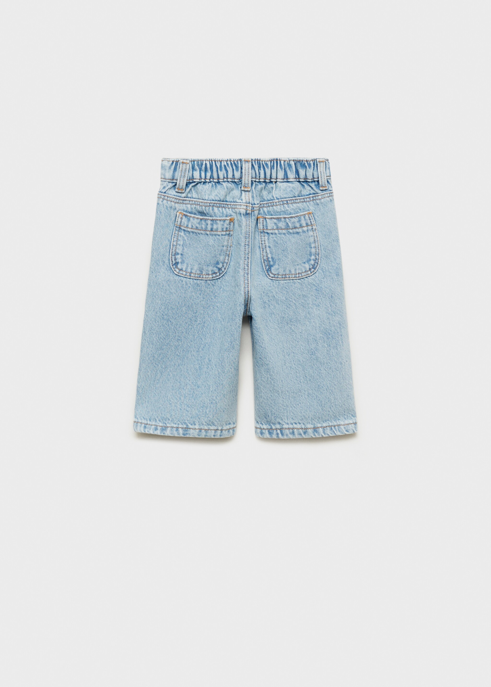 Jeans culotte mid-waist comfort - Reverse of the article