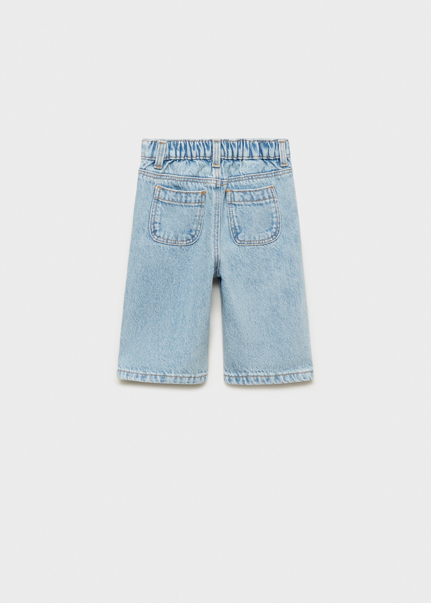 Jeans culotte mid-waist comfort - Reverse of the article