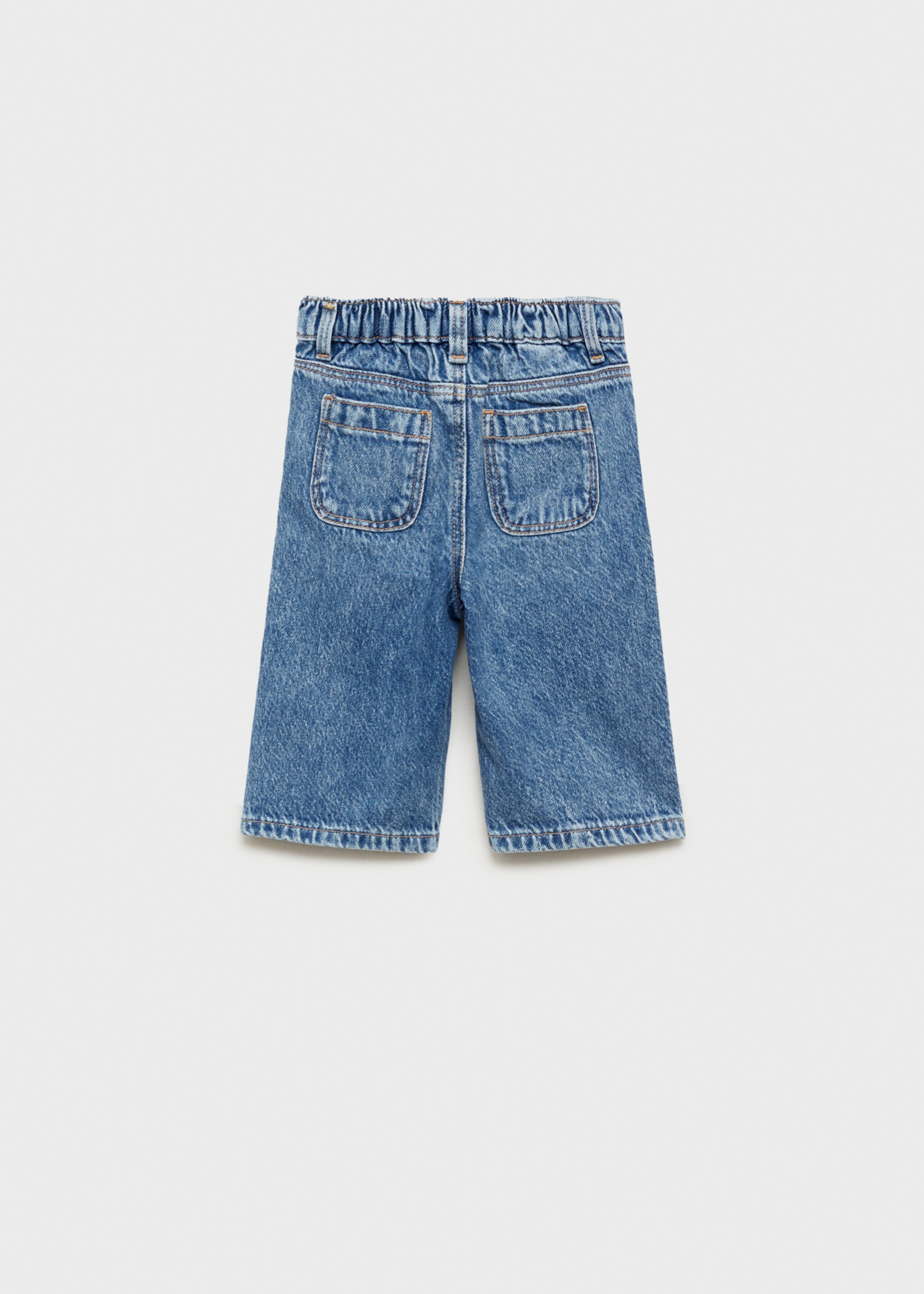 Jeans culotte mid-waist comfort - Reverse of the article