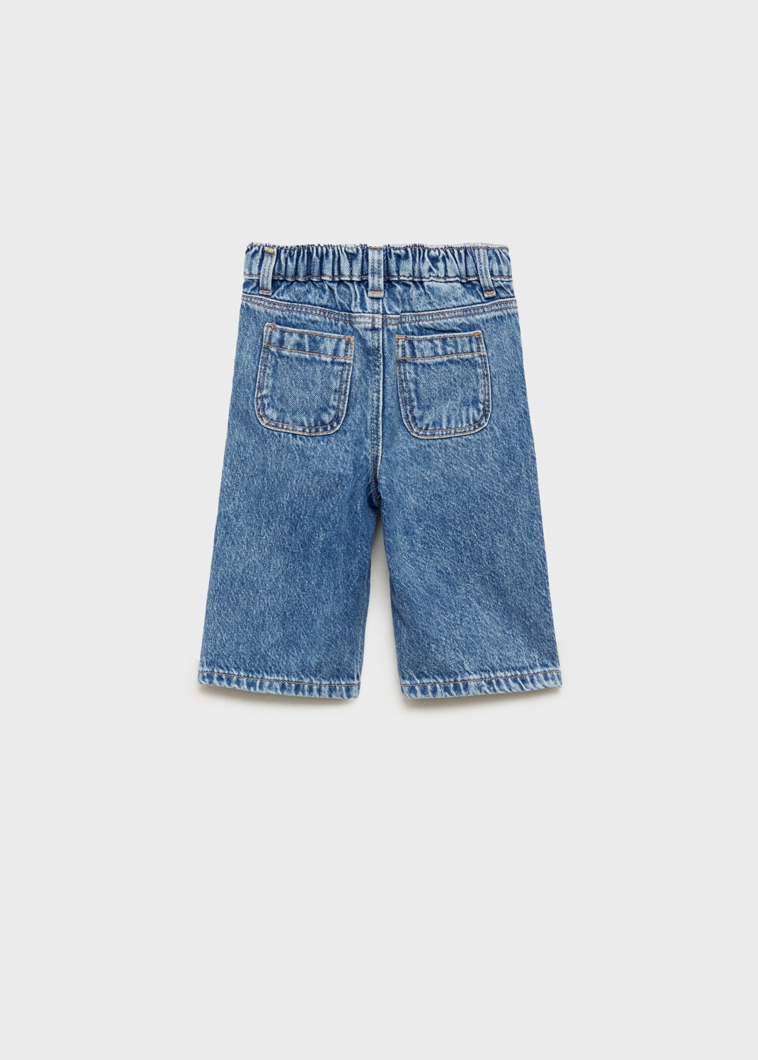 Jeans culotte mid-waist comfort - Reverse of the article