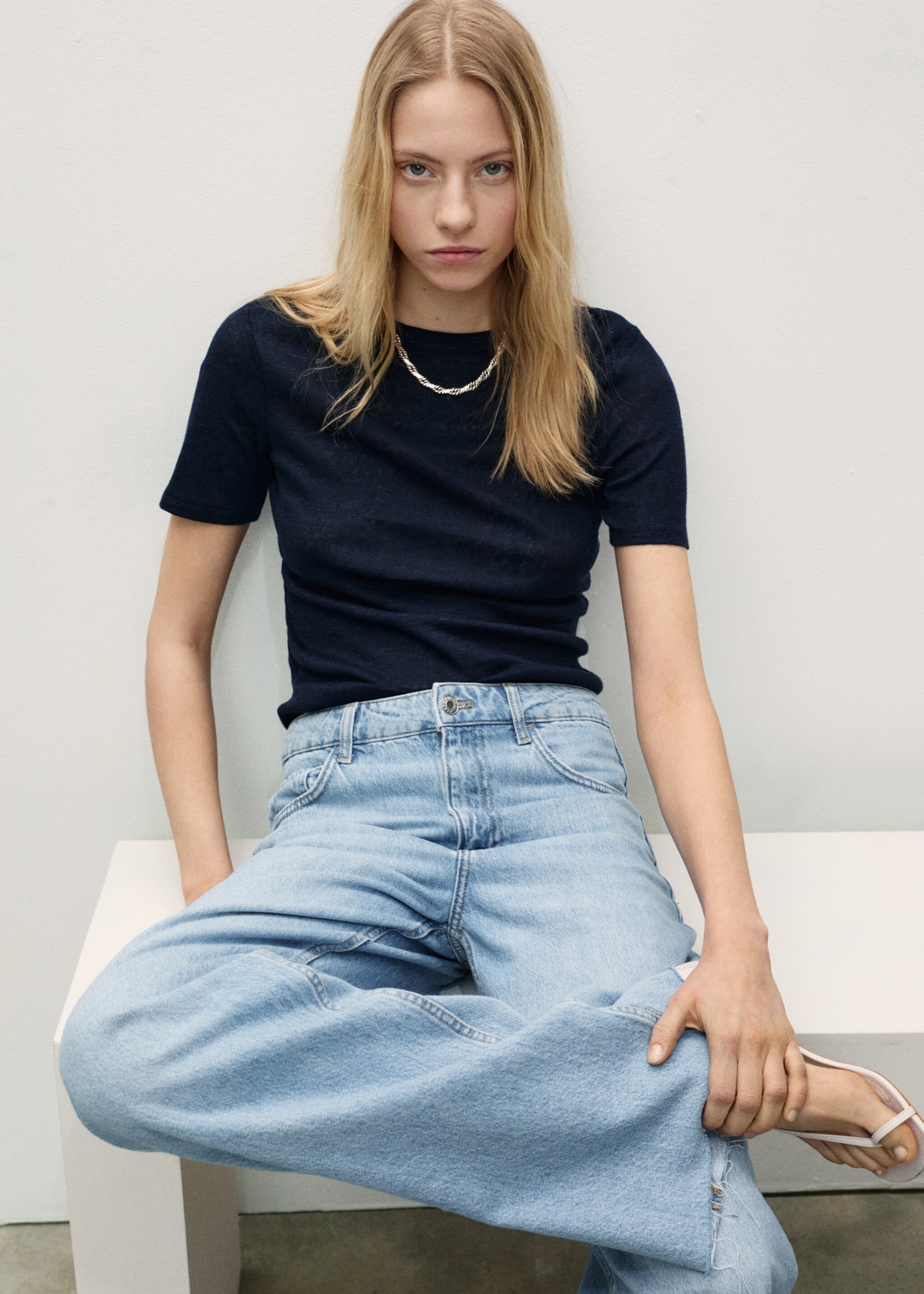 Danila wideleg high-rise jeans - Details of the article 2