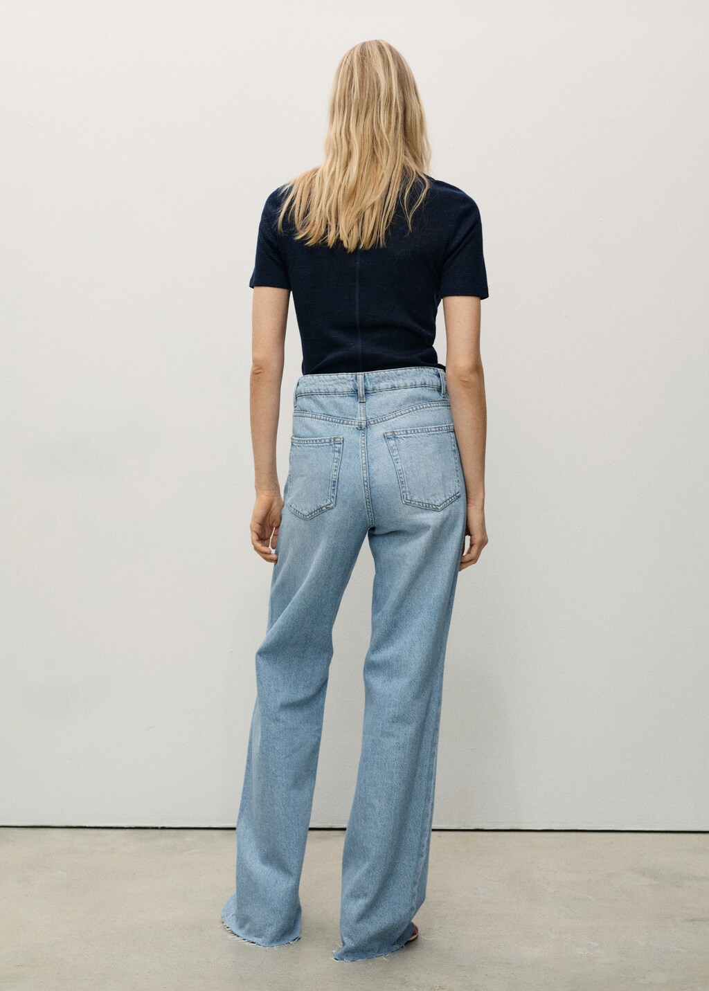 Danila wideleg high-rise jeans - Women | MANGO USA Danila wideleg high-rise jeans - Women | MANGO USA
