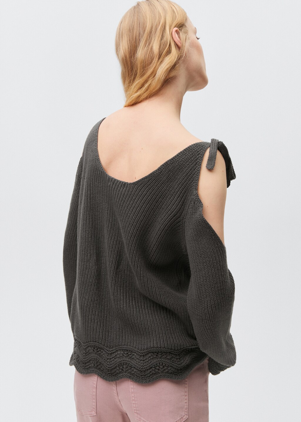Cut-out sweater