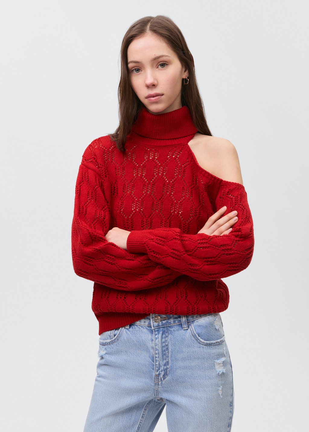 Asymmetric knit sweater - Teen | MANGO USA Asymmetric knit sweater - Teen | MANGO USA