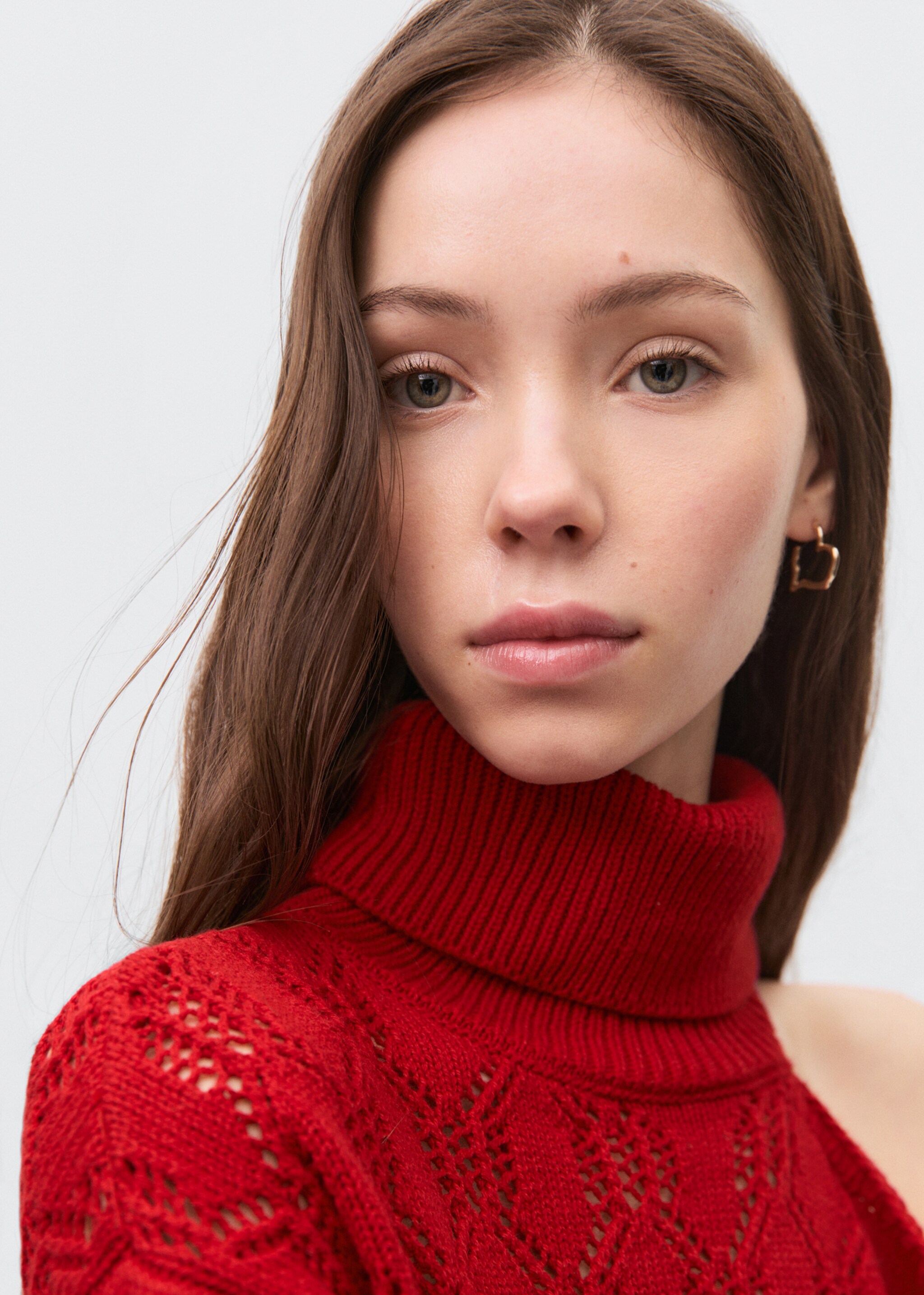 Asymmetric knit sweater - Details of the article 1