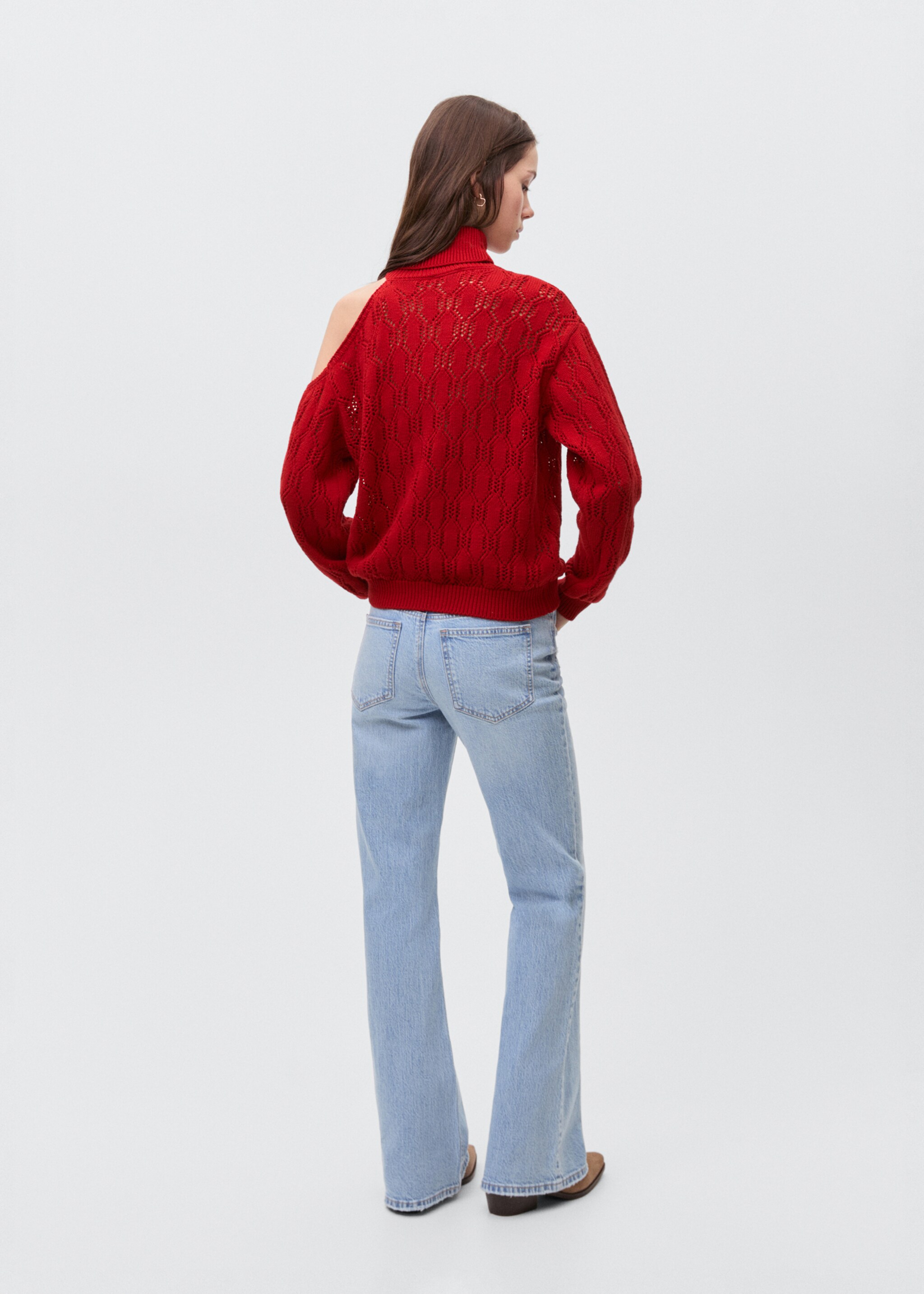 Pull-over maille asymétrique - Verso de l’article