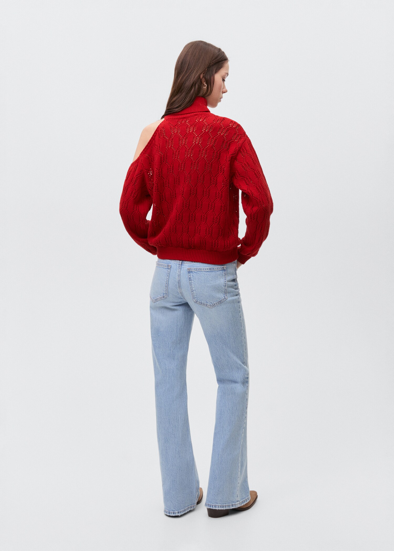 Pull-over maille asymétrique - Verso de l’article