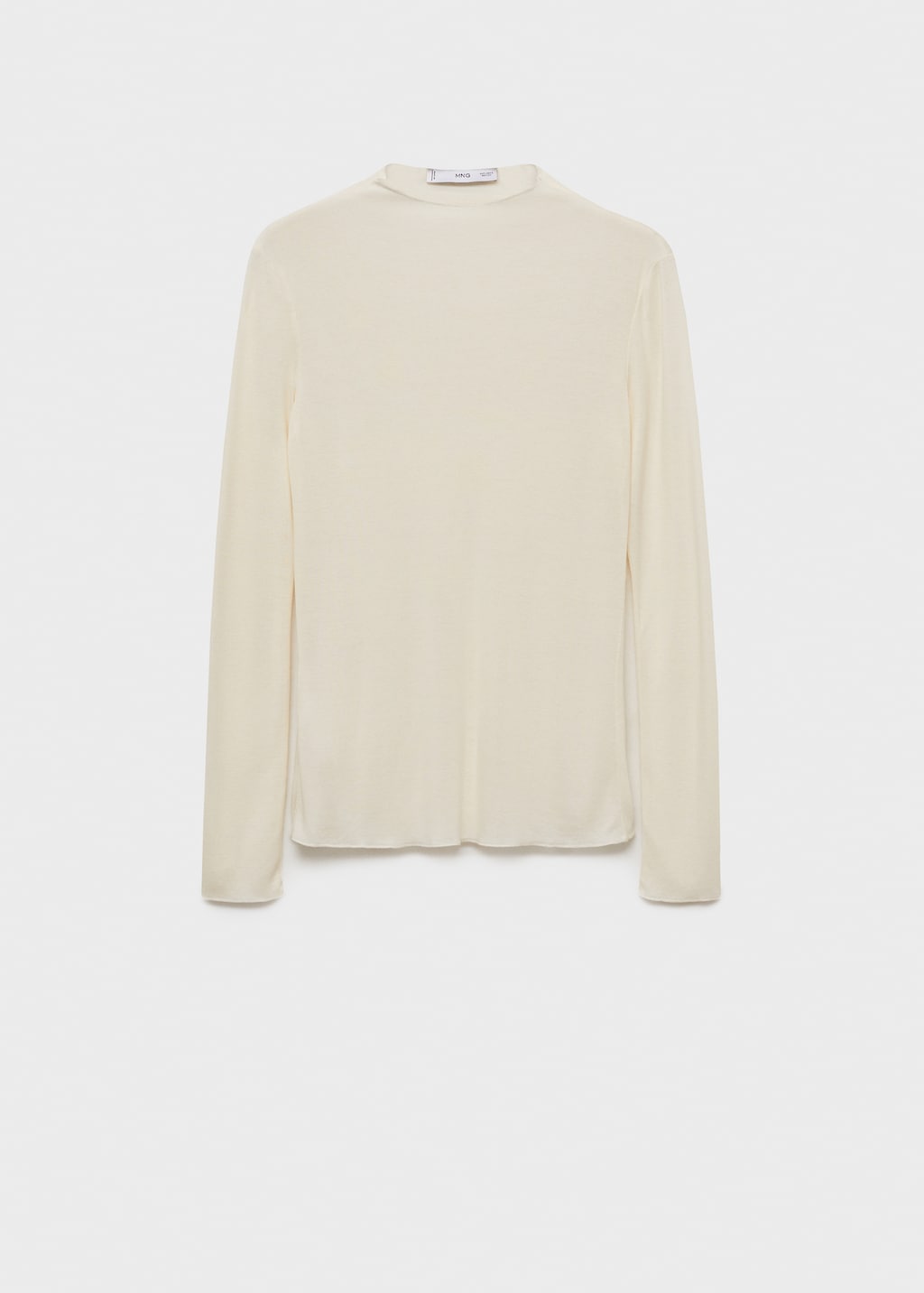 売れ筋商品|||ビーヤング Tシャツ レディース トップス BYRamsey - Long sleeved top - toasted coconut Long-sleeved t-shirt with perkins neck - Women | MANGO USA