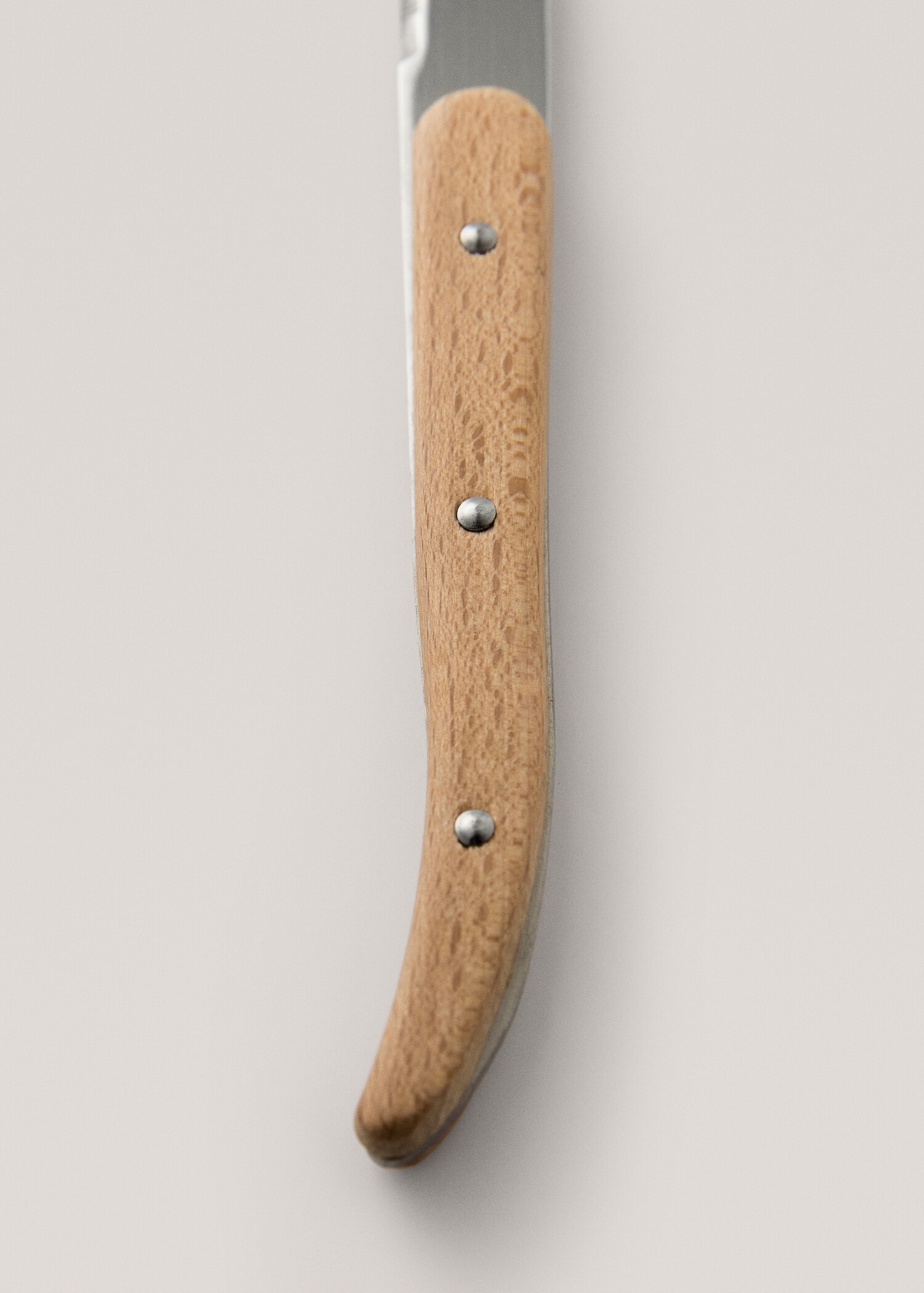 Messerset 4-teilig gezackt mit Holzgriff - Detail des Artikels 3