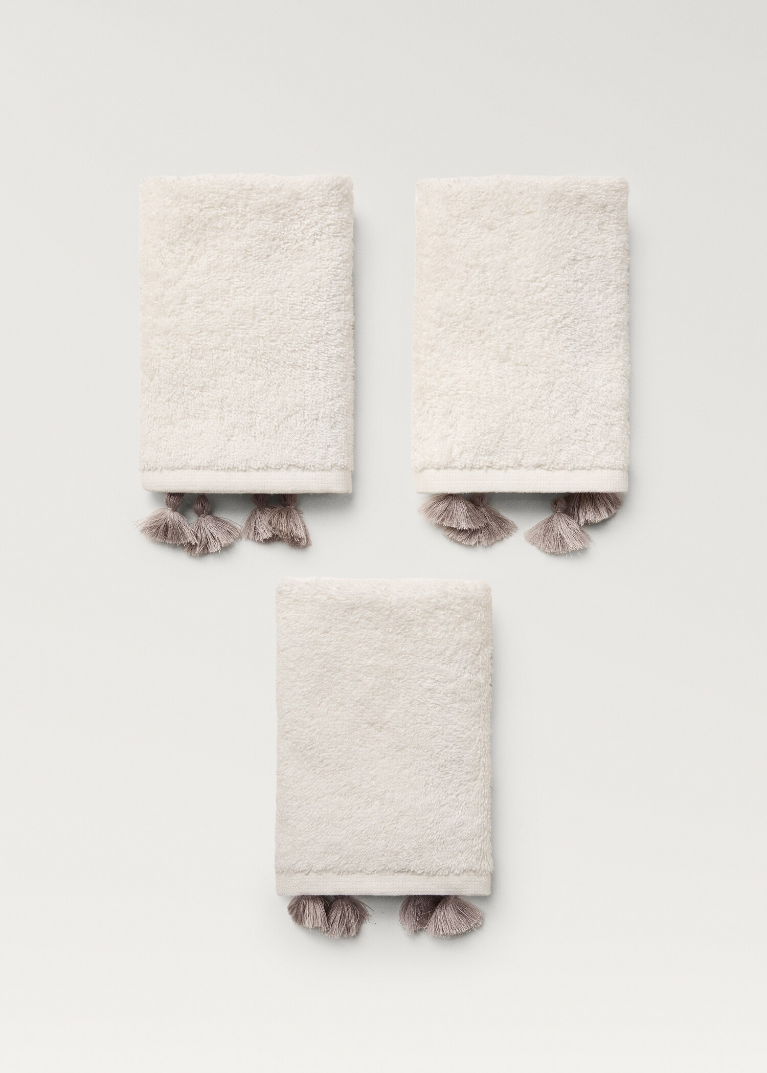 Pack de 3 toalla pompones contraste - Detalle del artículo 1