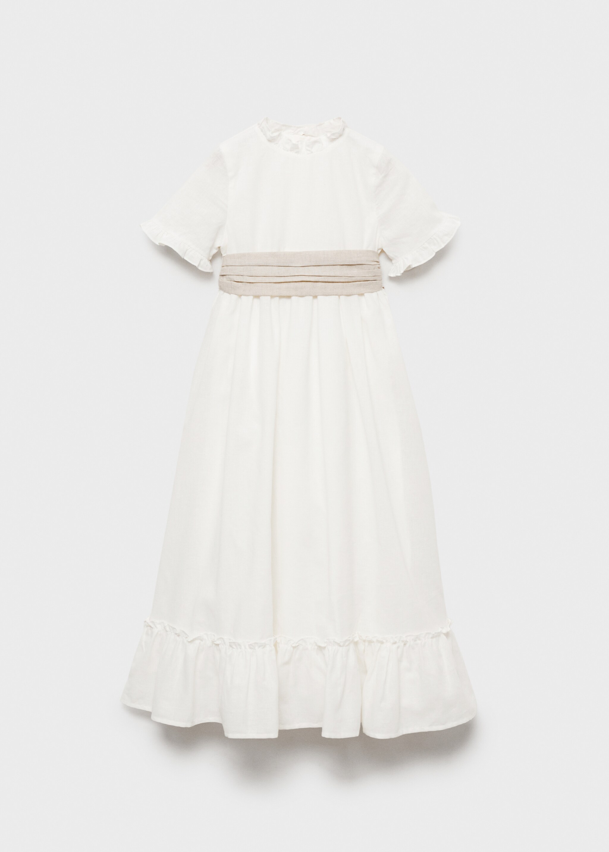 Ruffled linen dress - Article without model