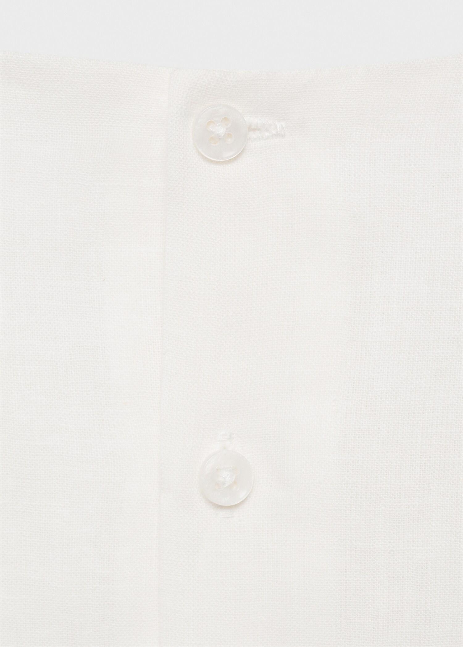 Ruffled linen dress - Details of the article 0