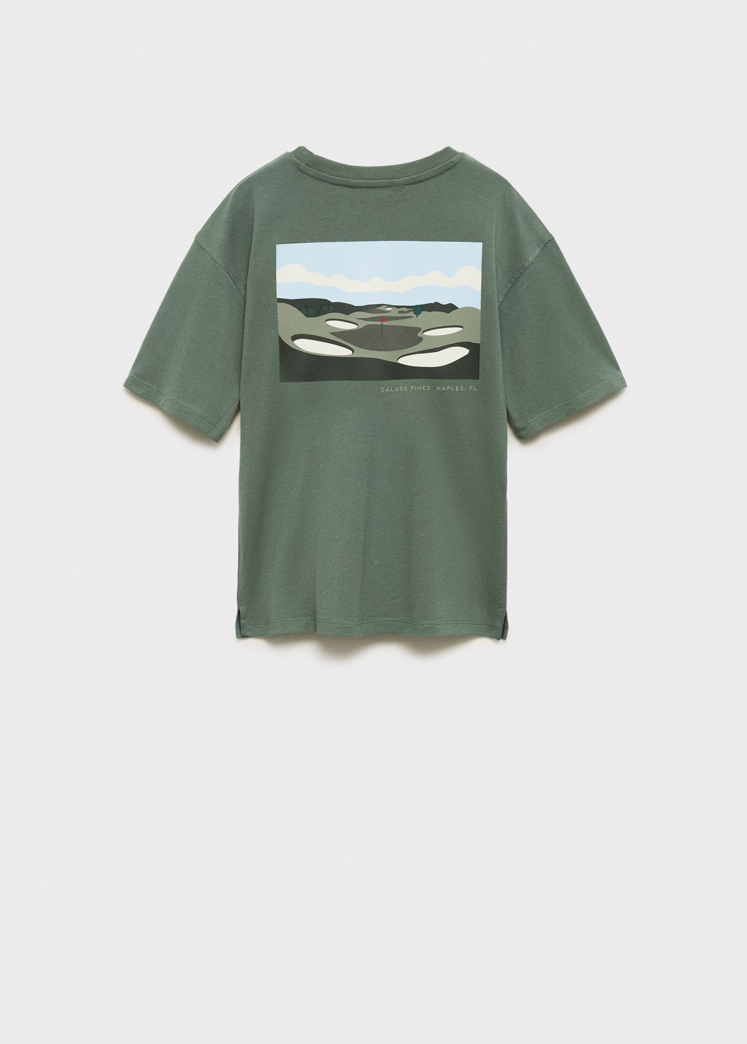 Printed cotton-blend T-shirt - Reverse of the article