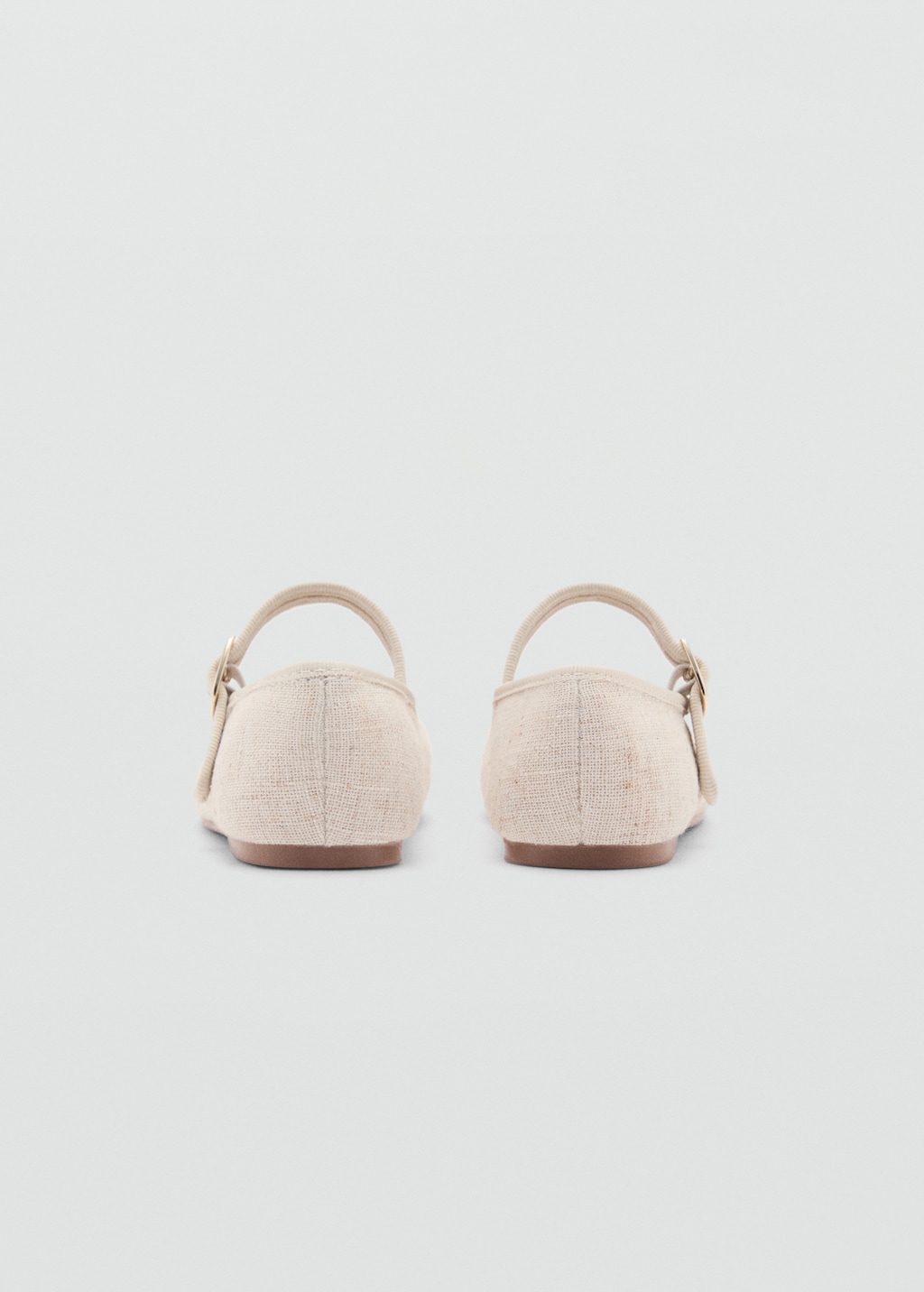 Ballet flats with buckle