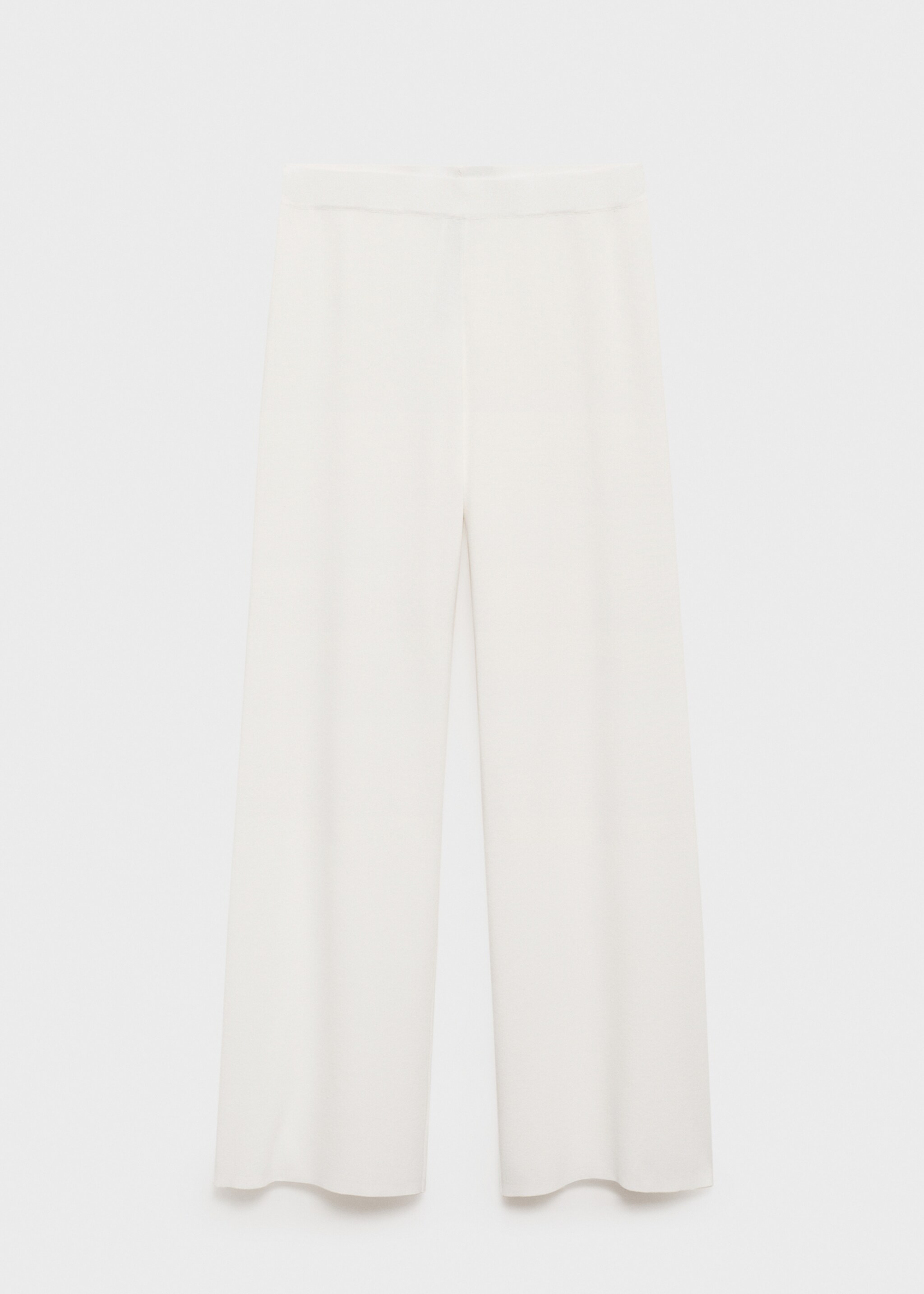 Straight knitted trousers - Article without model
