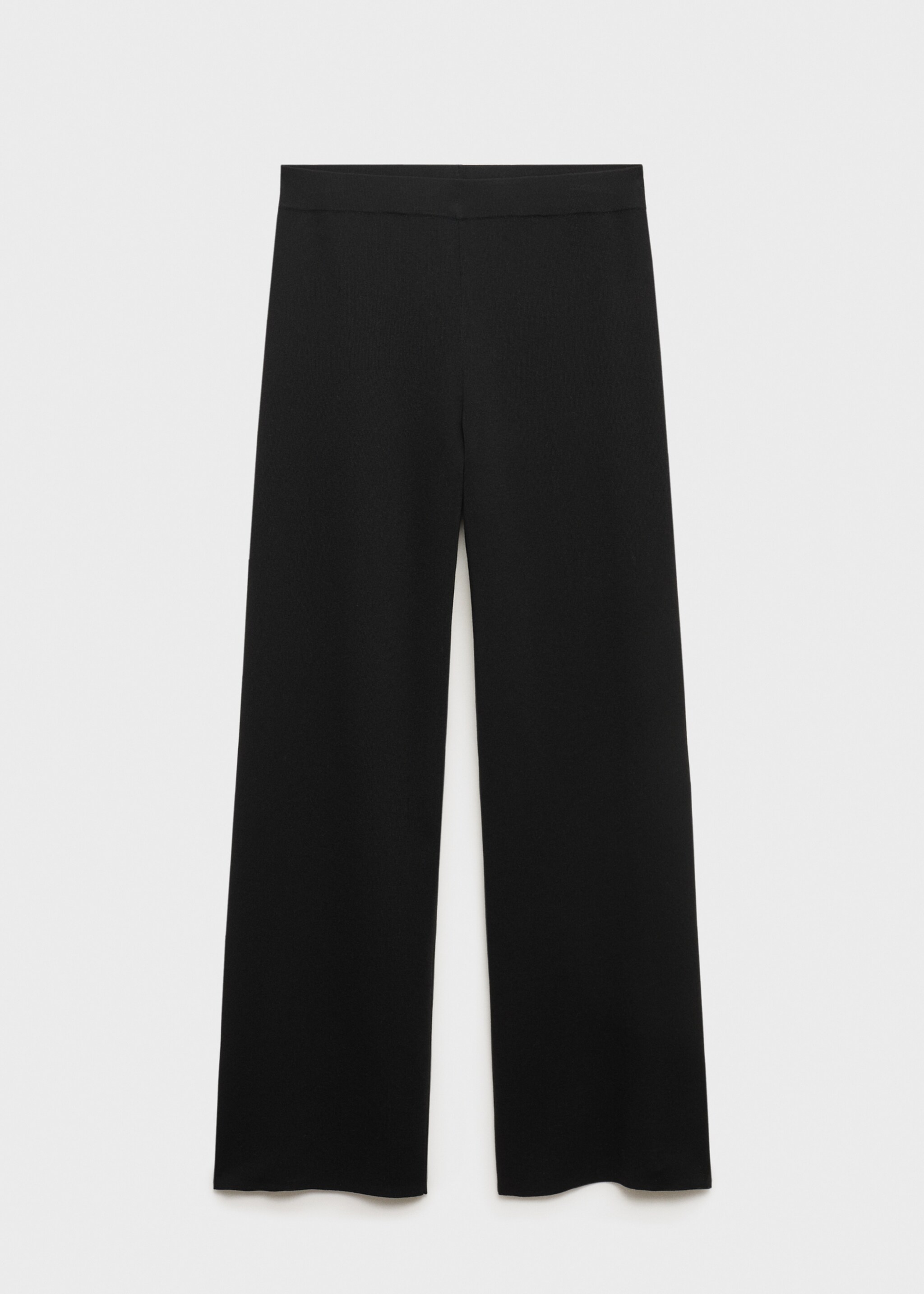 Straight knitted trousers - Article without model