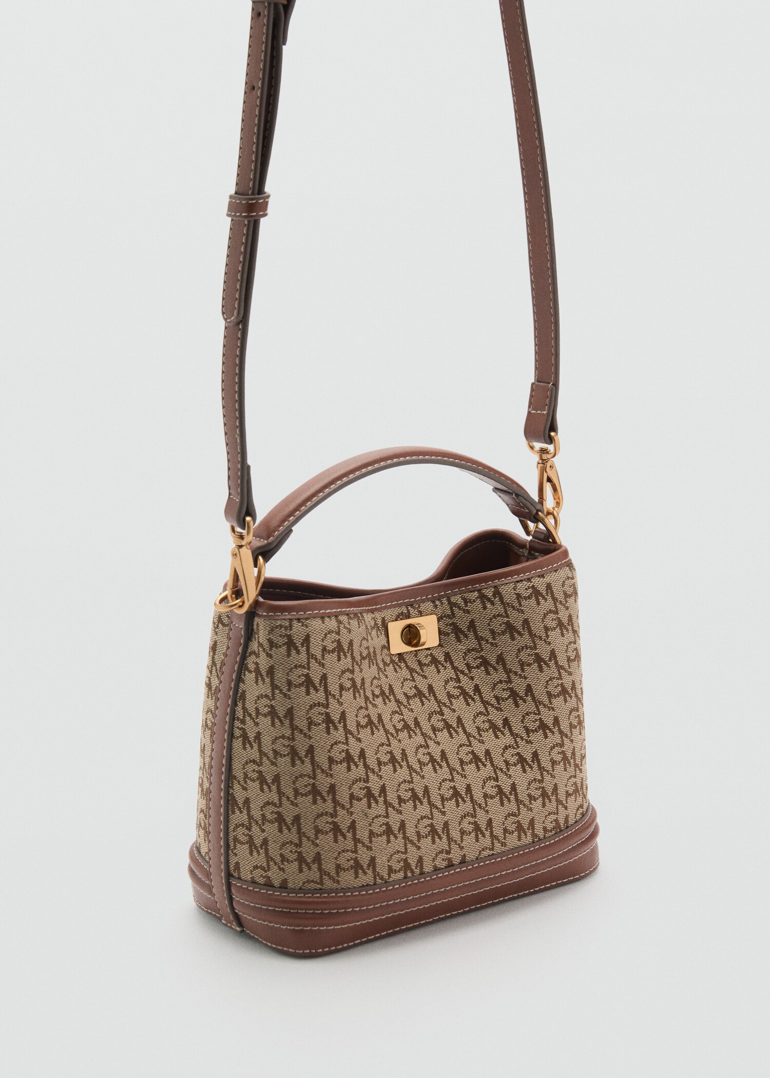 Mini shopper bag with printed logo - Medium plane