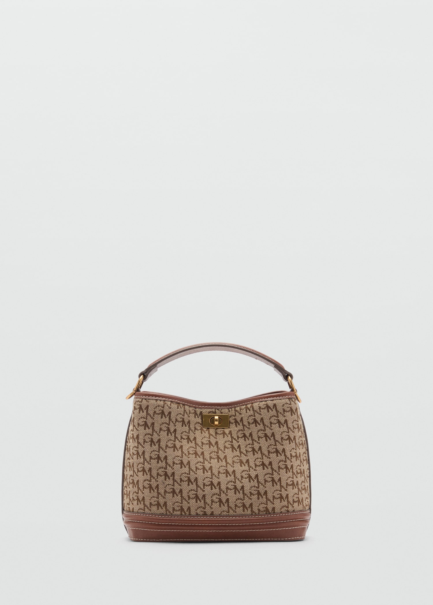 Mini shopper bag with printed logo - Women | MANGO Taiwan area