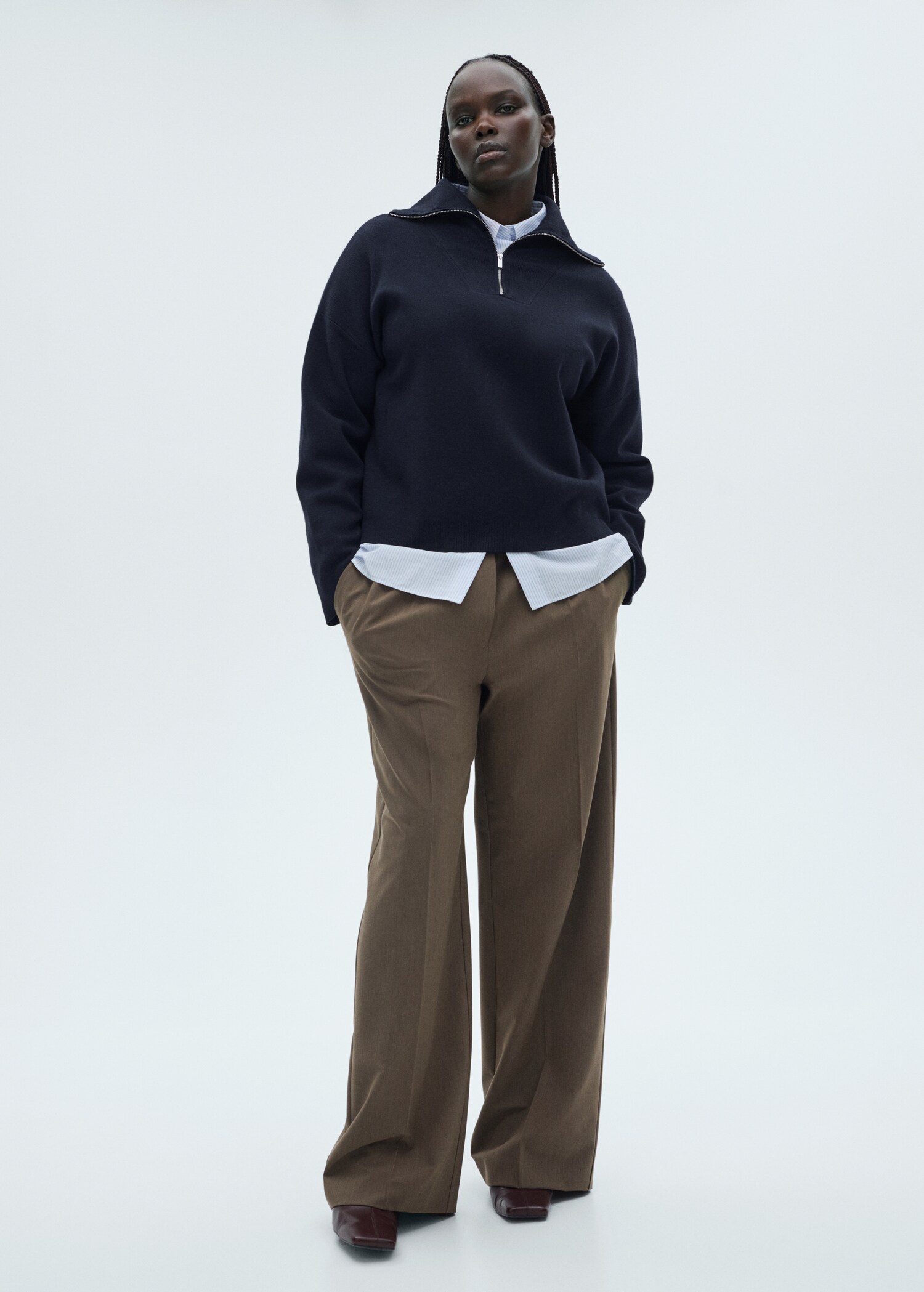 Zip neck jumper - Details of the article 3