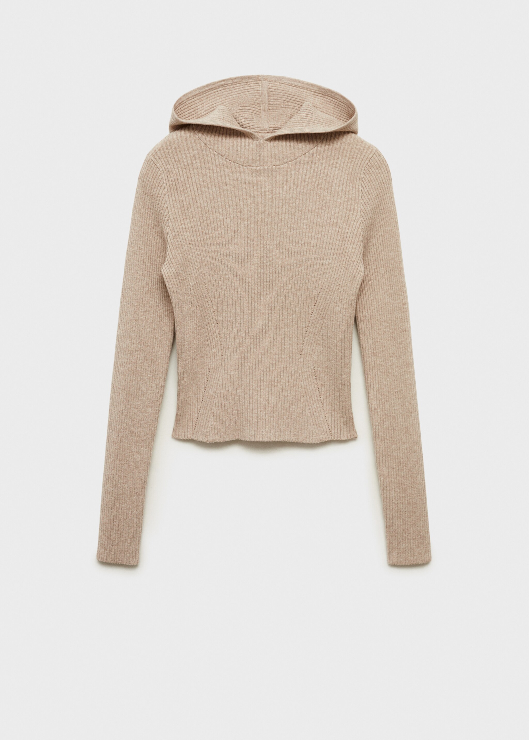 Jersey canalé capucha - Artículo sin modelo