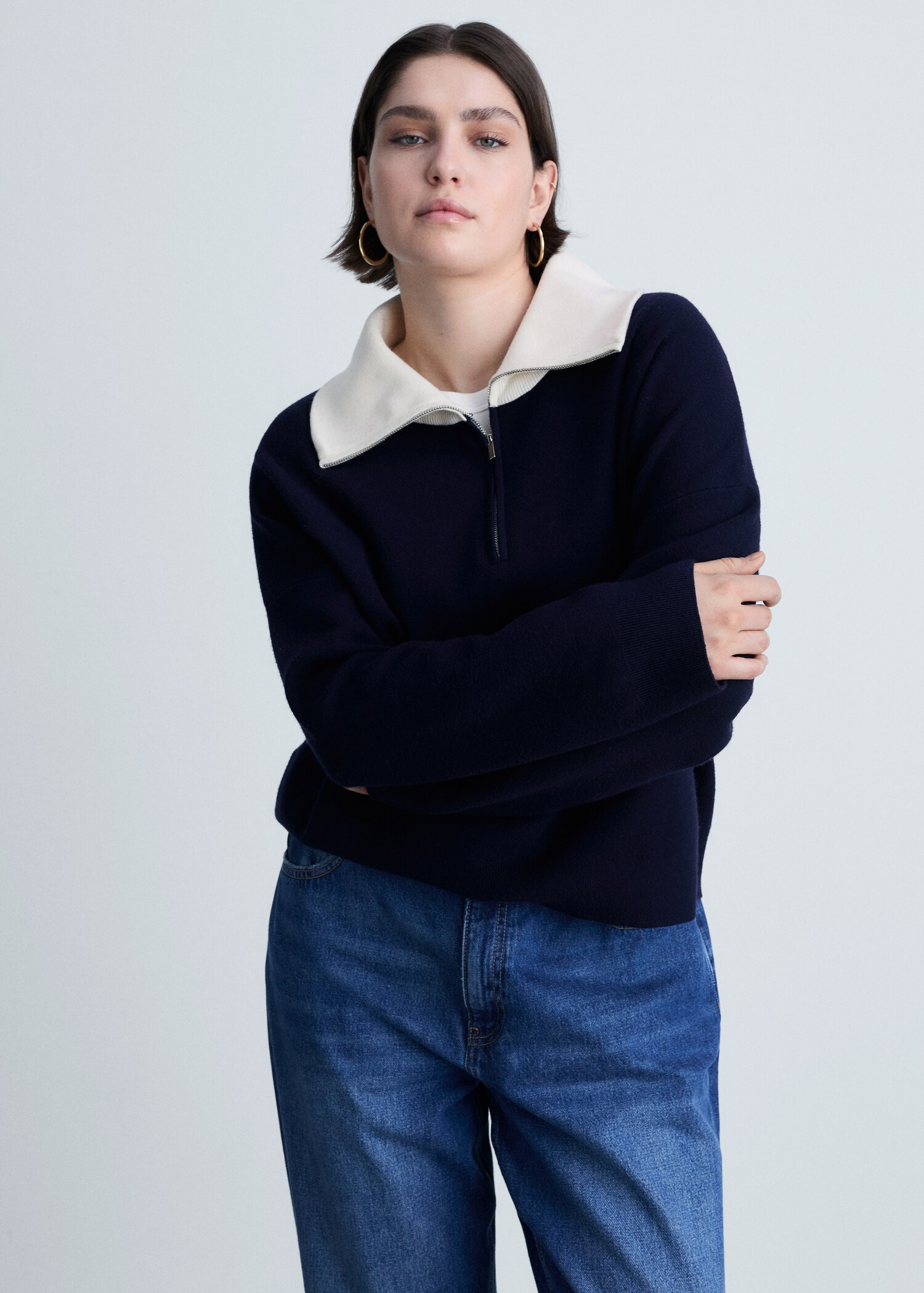 Pull maille col contrasté - Détail de l'article 5