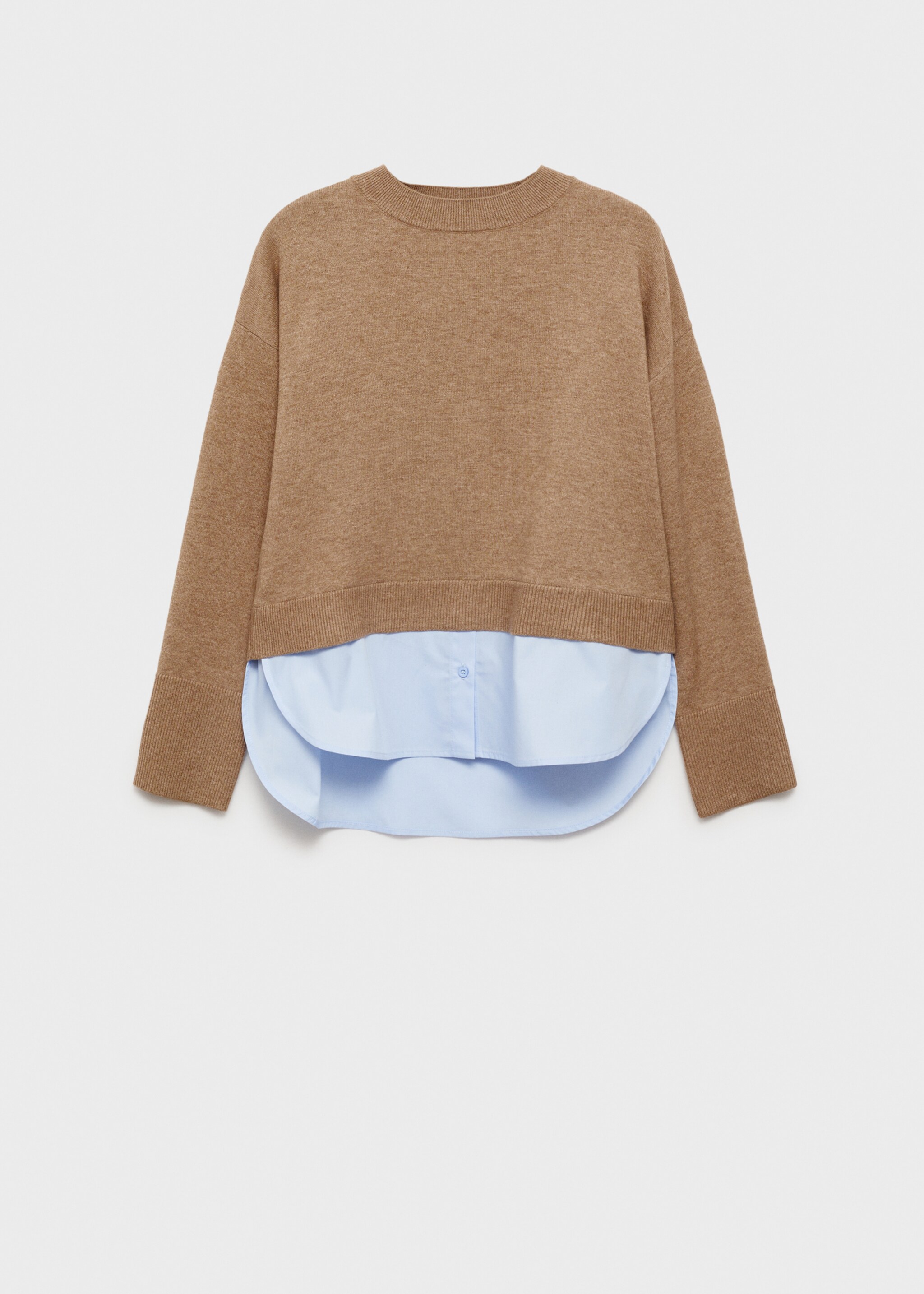 Kombinierter Strickpullover - Artikel ohne Model