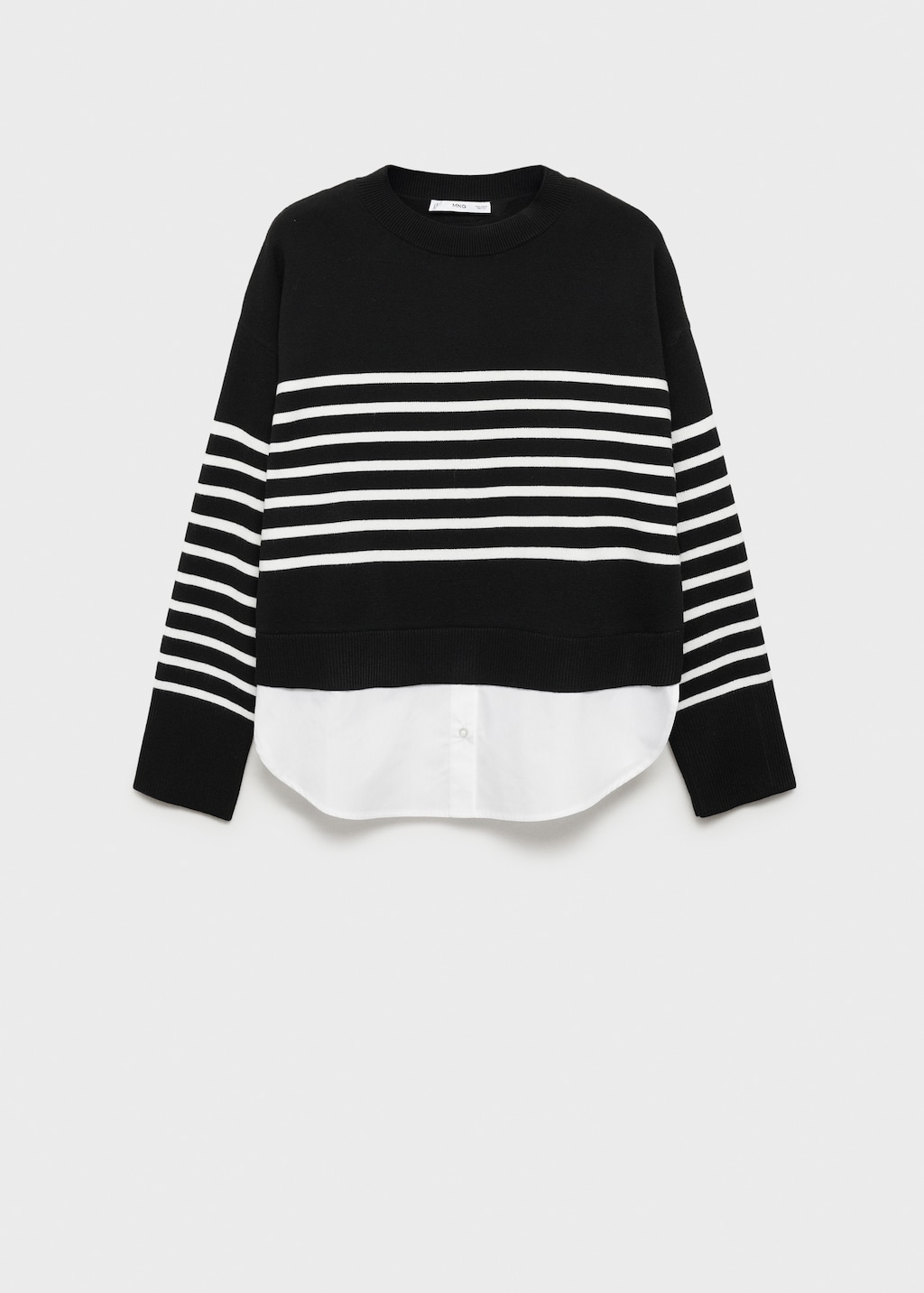 Combined knitted sweater - Women | MANGO USA