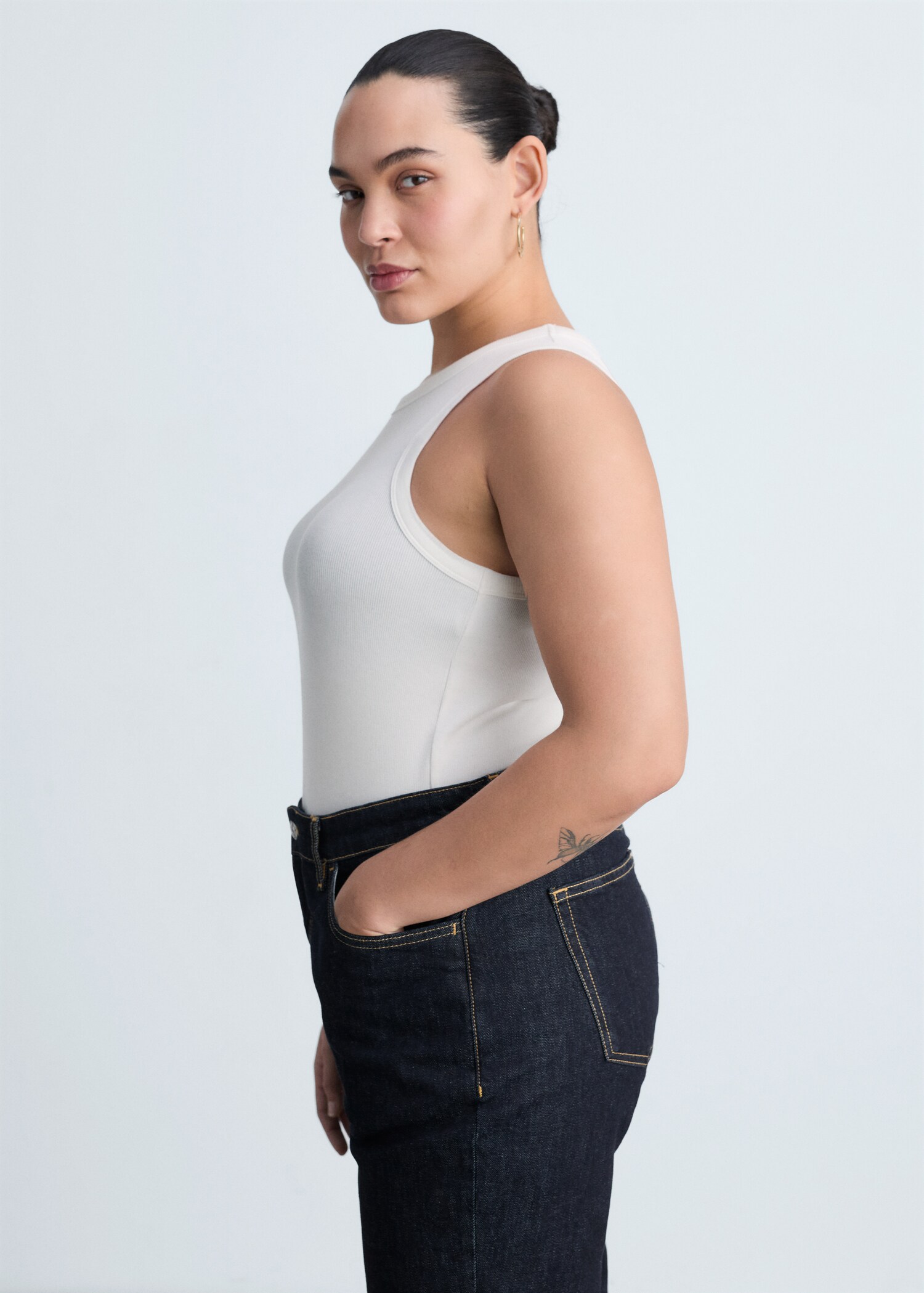 Jeans Claudia slim crop rinse wash - Detalle del artículo 5