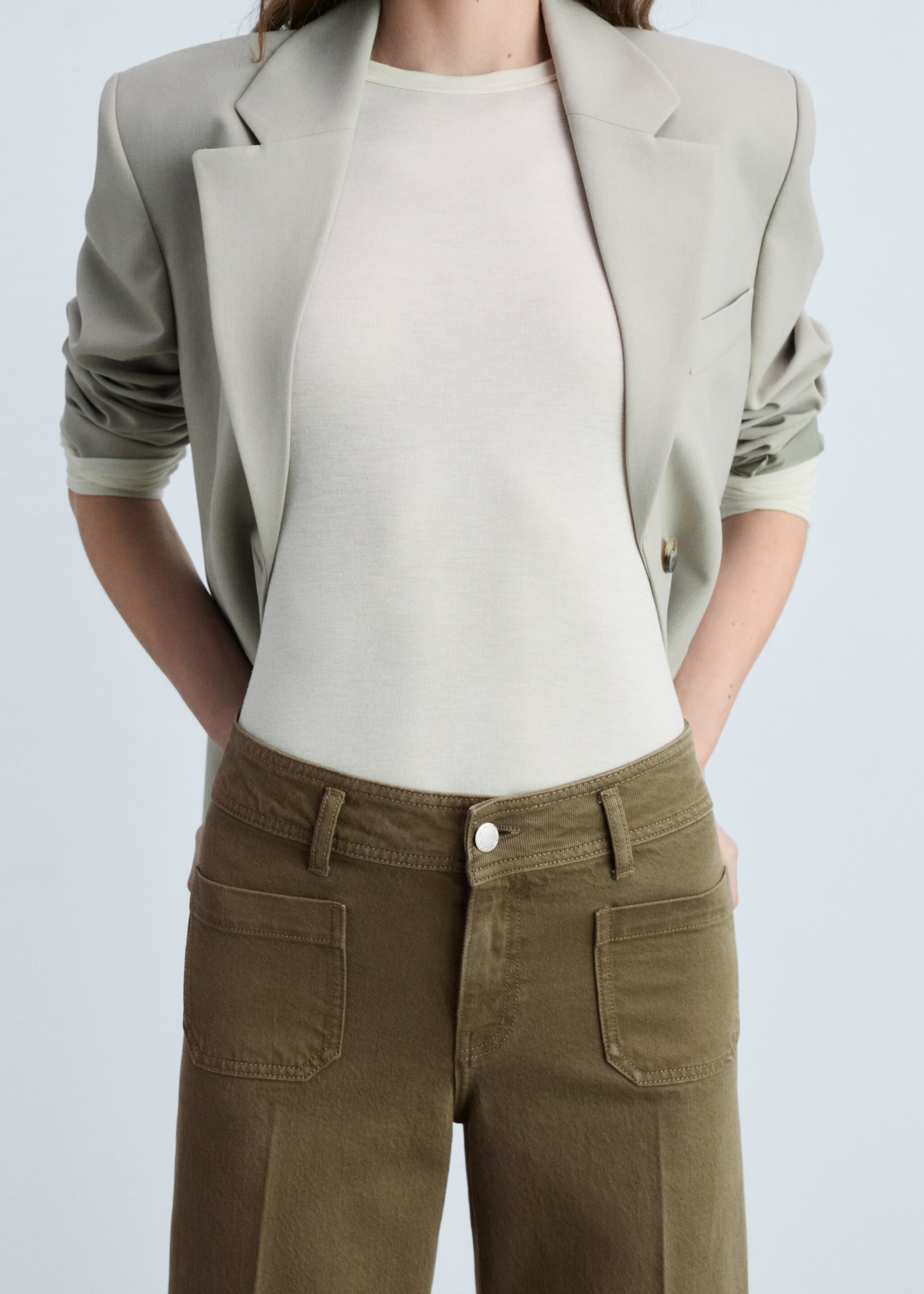 Wide-leg jeans with pockets - Details of the article 6