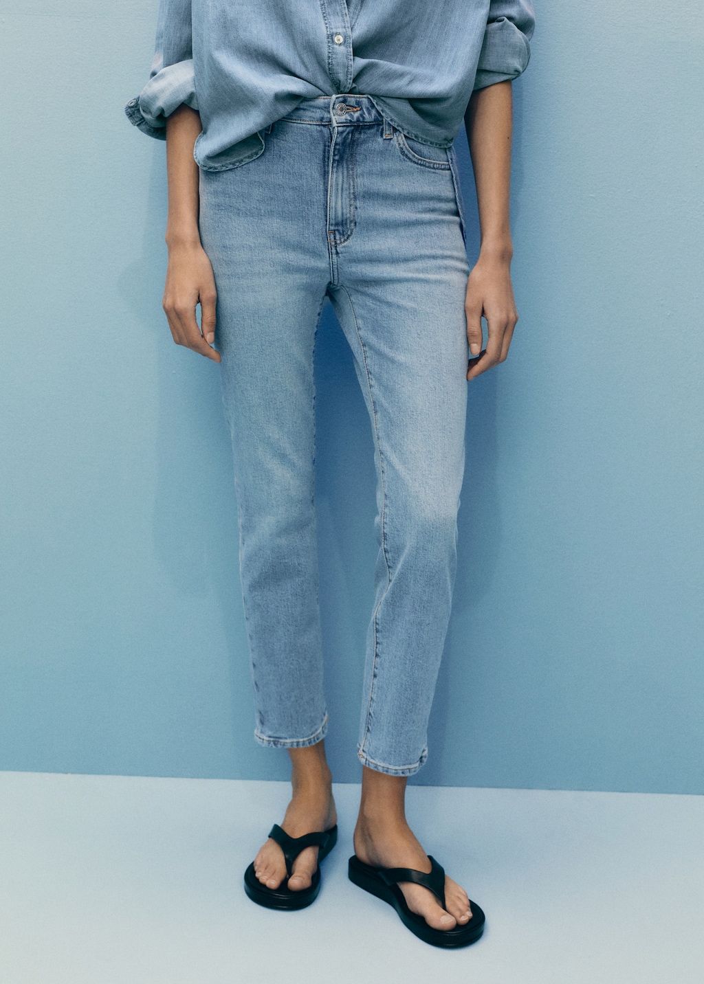 Mango Claudia slim-fit cropped jeans
