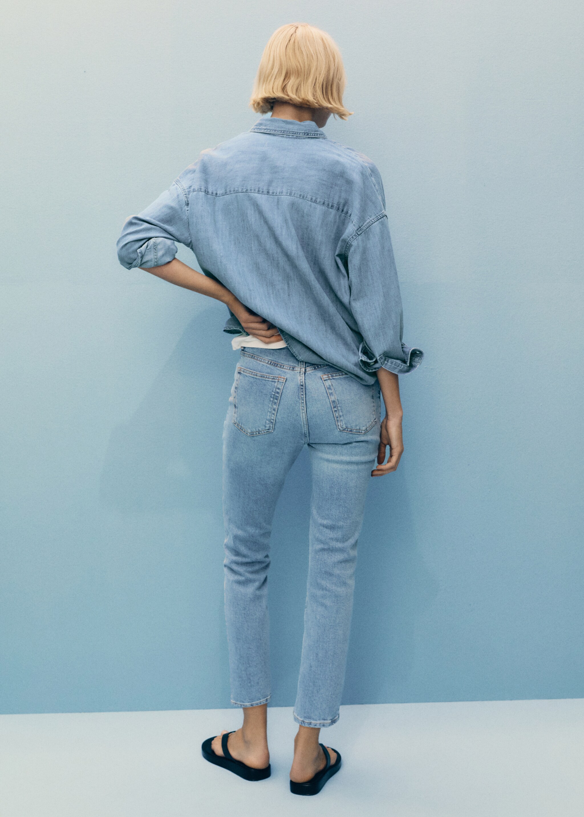 Jeans Claudia slim crop - Reverso del artículo