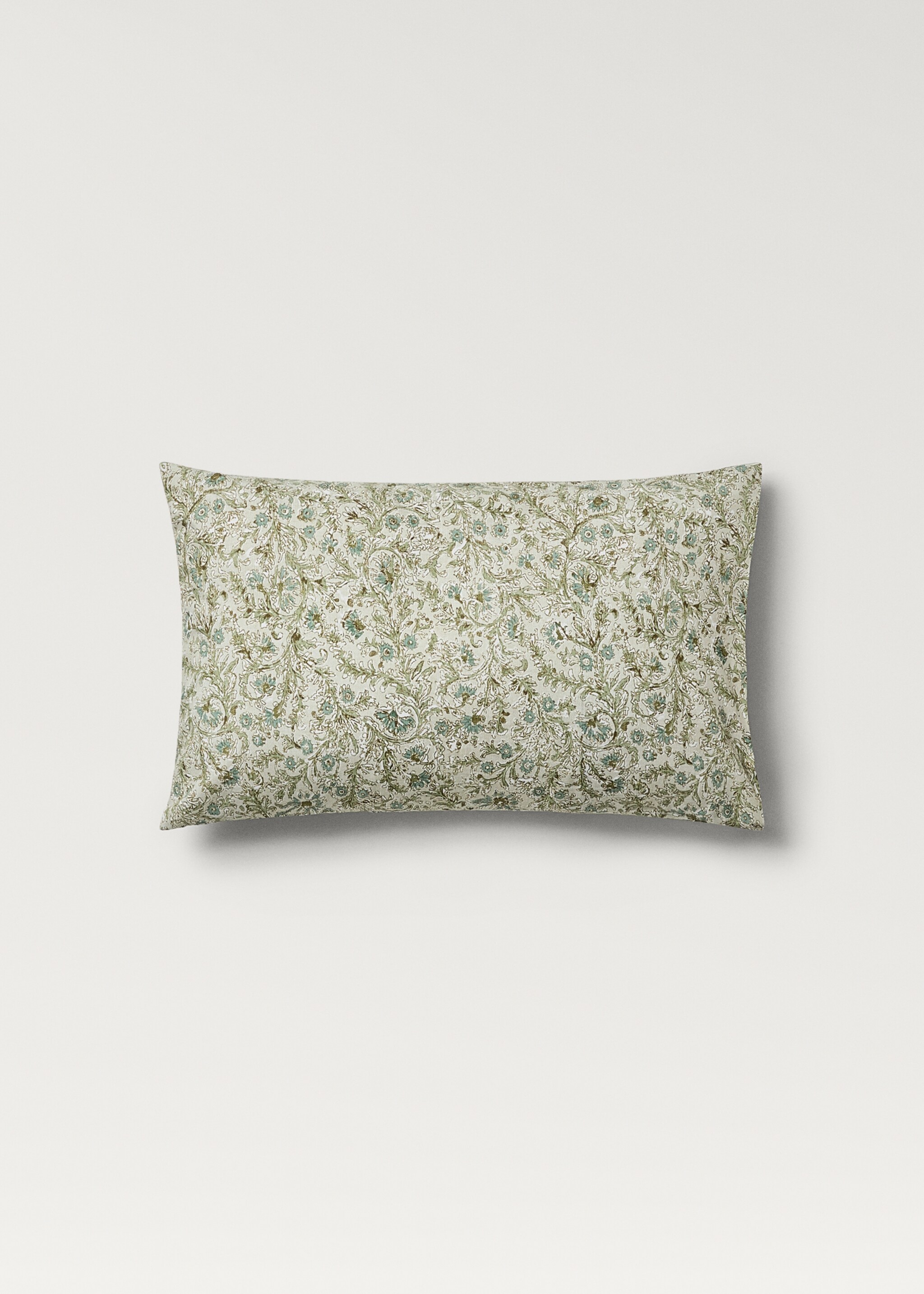 Kopfkissenbezug aus Baumwoll-Perkal mit Blumenprint für Kinderbettchen 30 x 50 cm - Artikel ohne Model