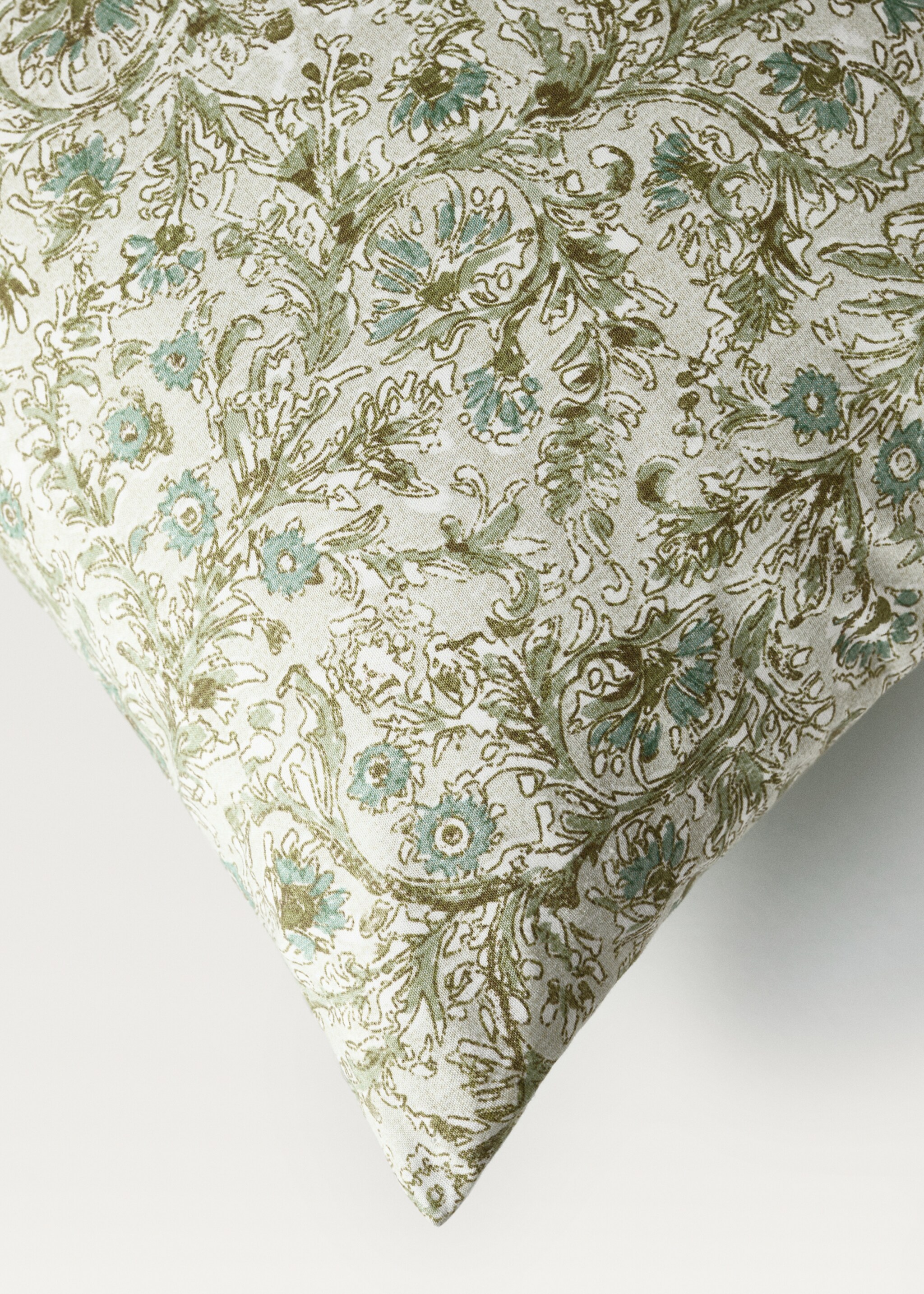 Kopfkissenbezug aus Baumwoll-Perkal mit Blumenprint für Kinderbettchen 30 x 50 cm - Detail des Artikels 3