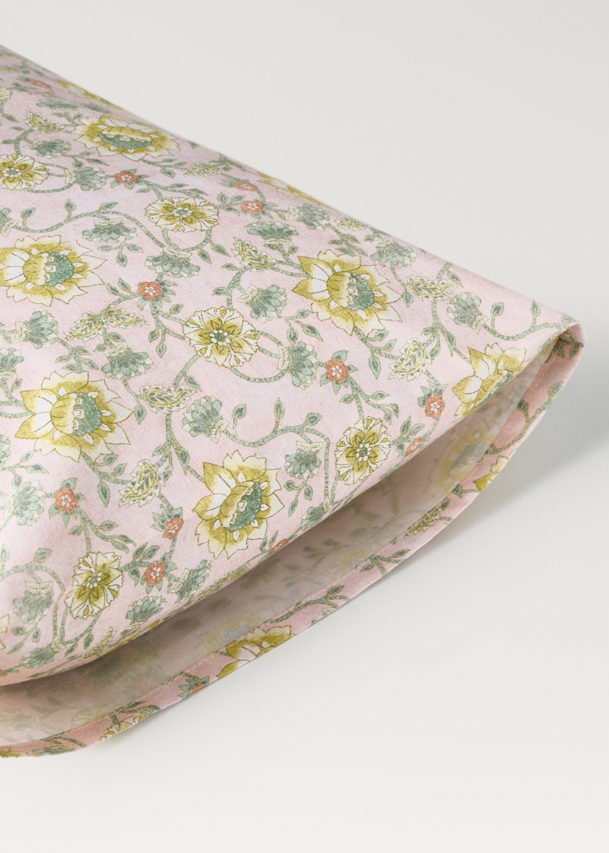 Funda coixinera bressol cotó percala estampat floral 30x50 cm - Detall de l'article 2