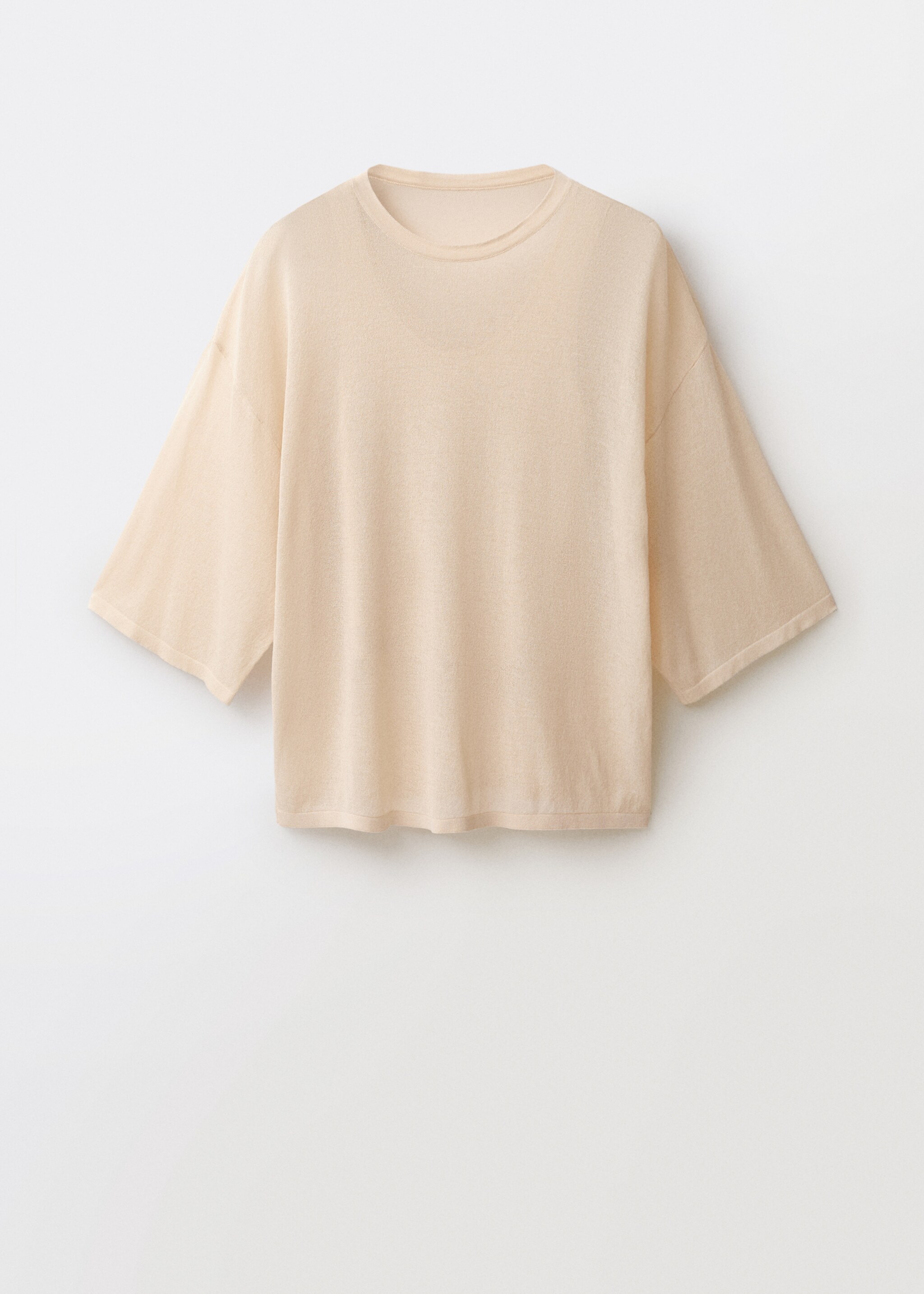 Oversize short sleeve sweater - Article without model