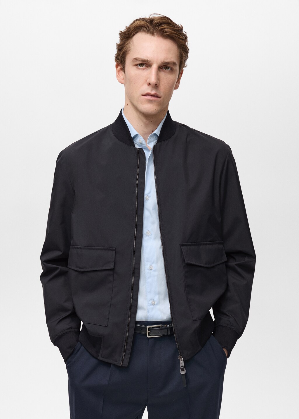 Water-repellent bomber jacket with pockets - Men | MANGO USA