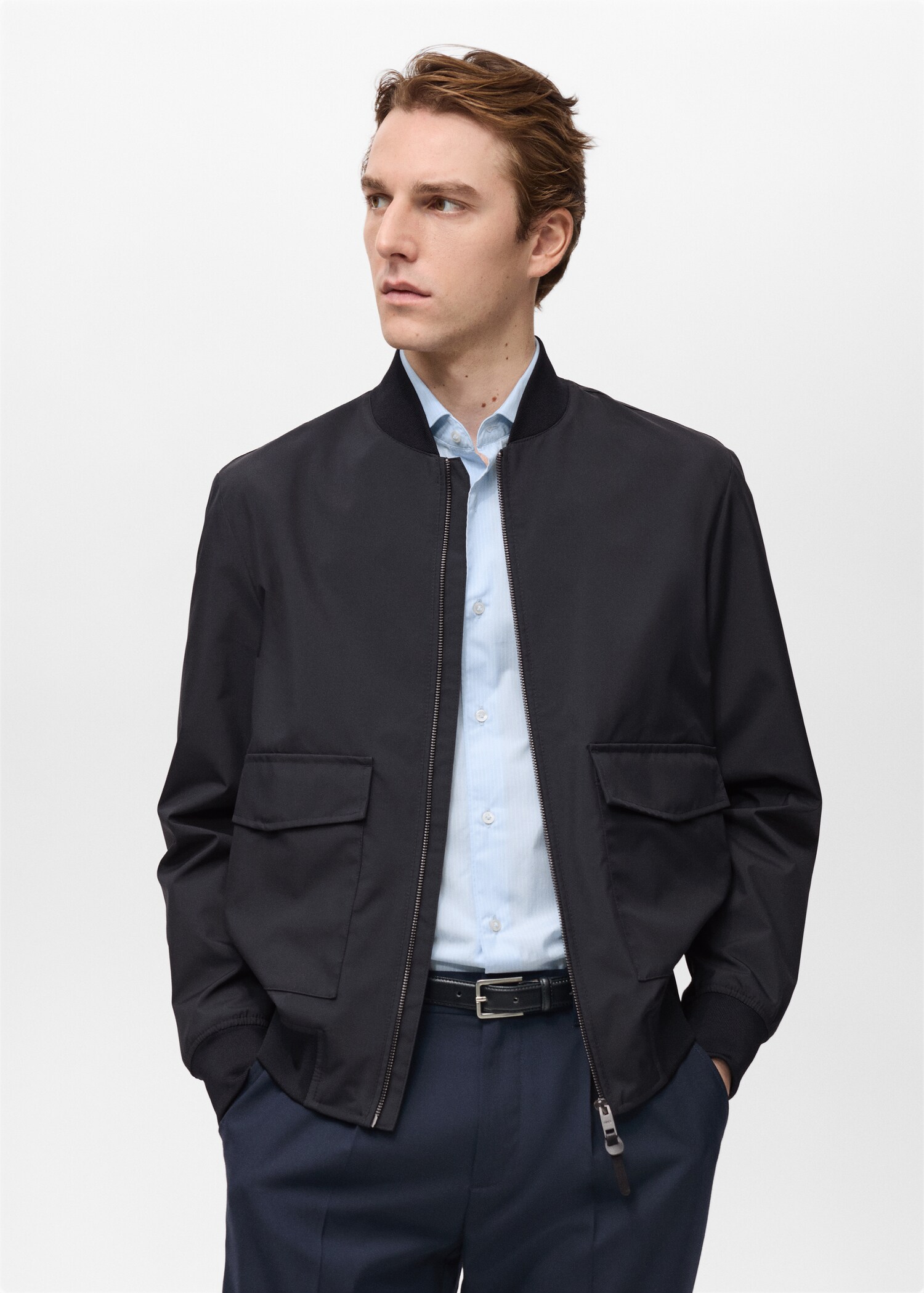 Water-repellent bomber jacket with pockets - Details of the article 6