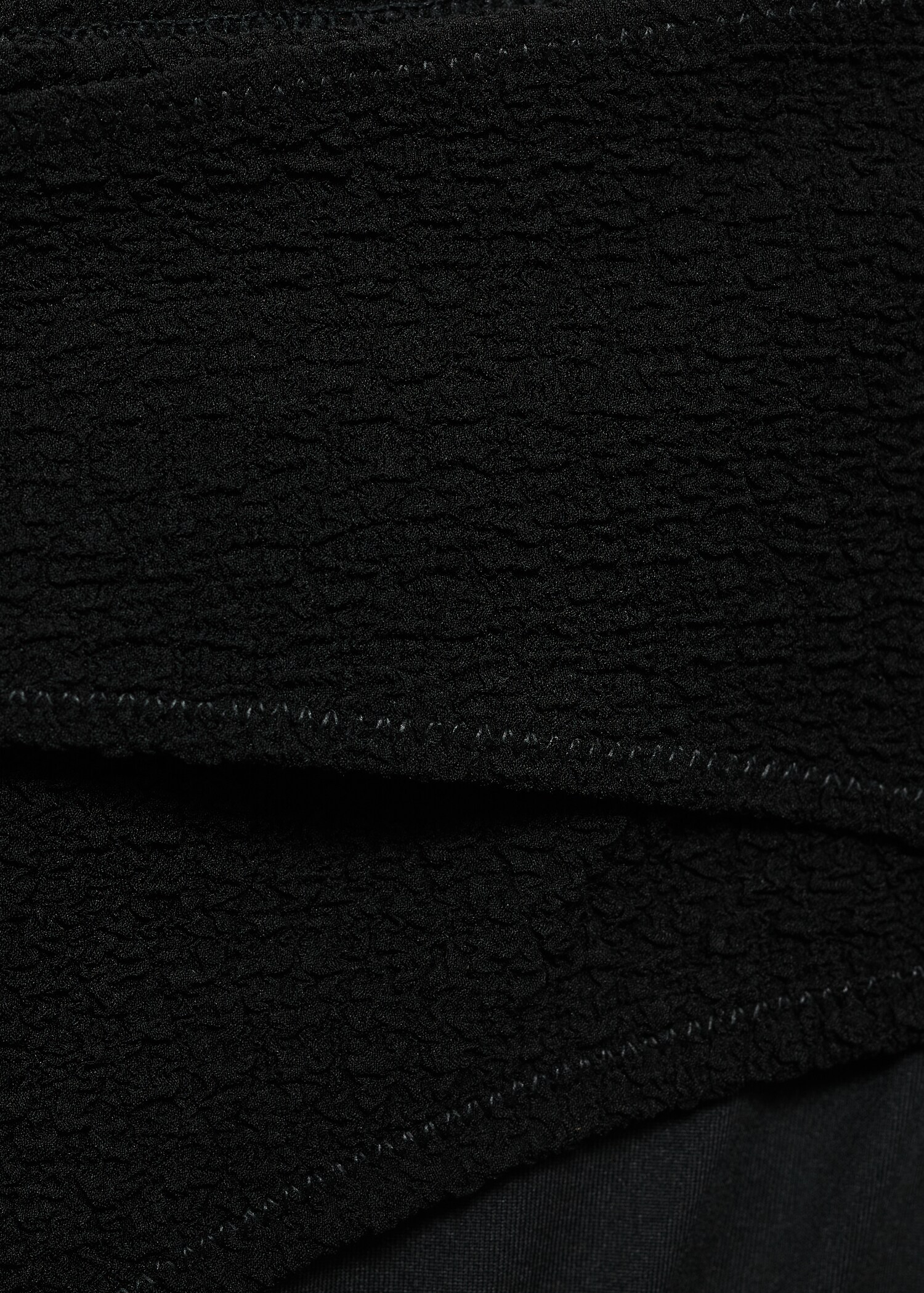 High-waisted bikinibroekje van badstof - Detail van het artikel 0