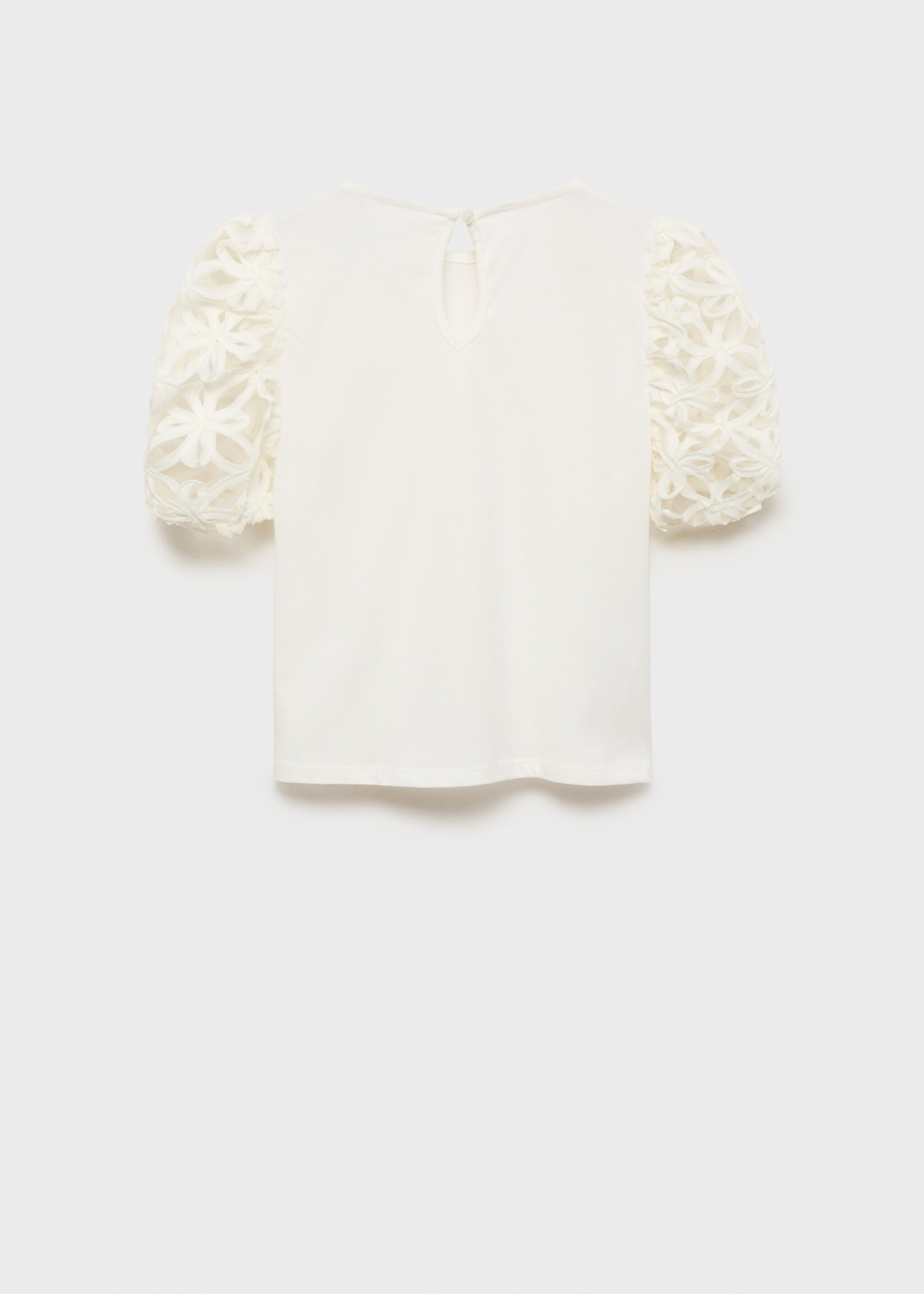 Embroidered short-sleeved t-shirt - Reverse of the article