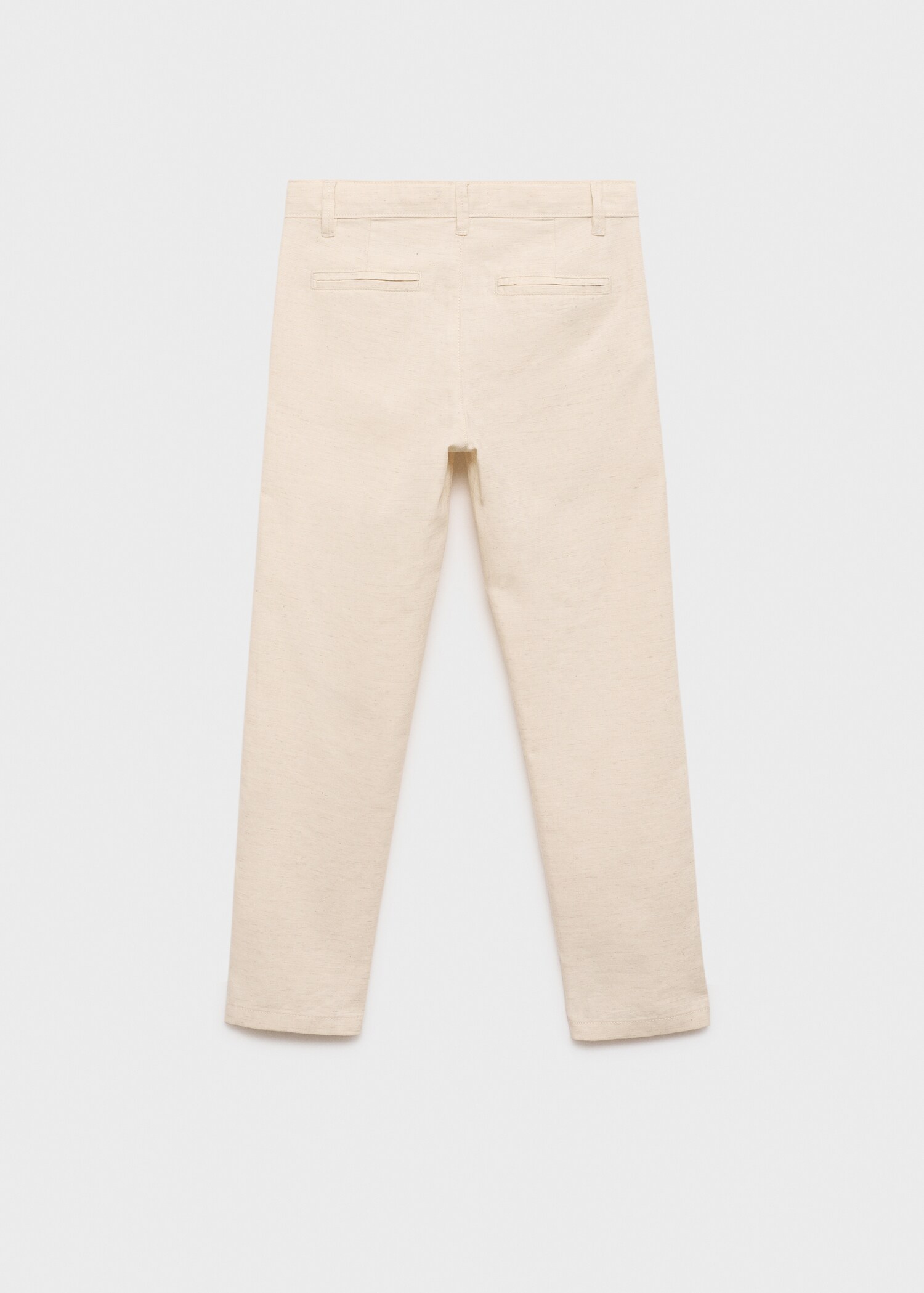 Cotton linen-blend trousers - Reverse of the article