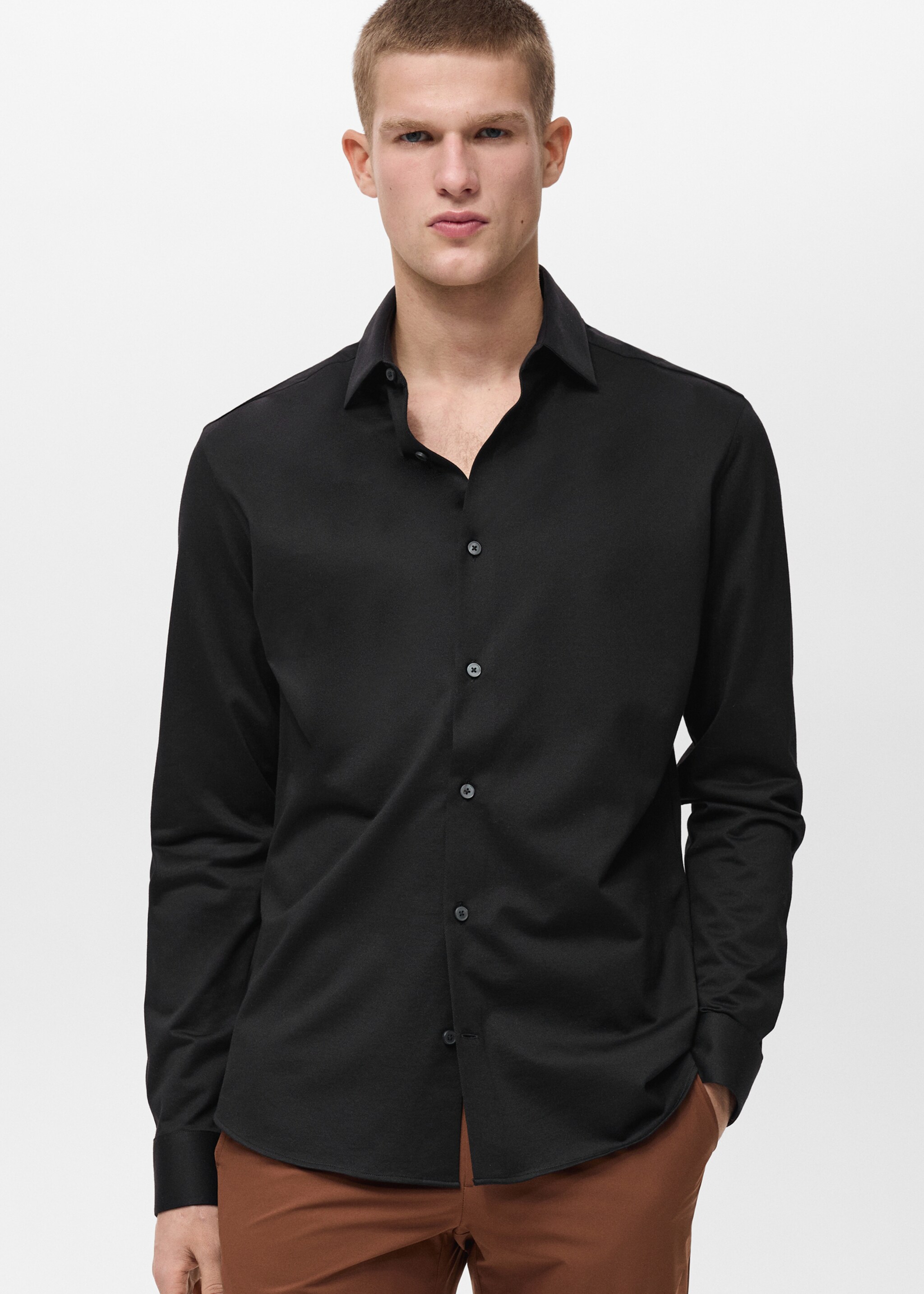 Comfort stretch non-iron shirt - Medium plane
