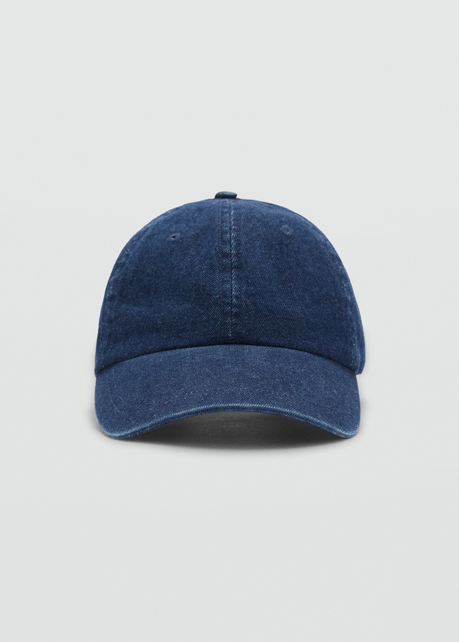 Denim cap with visor - Main Image