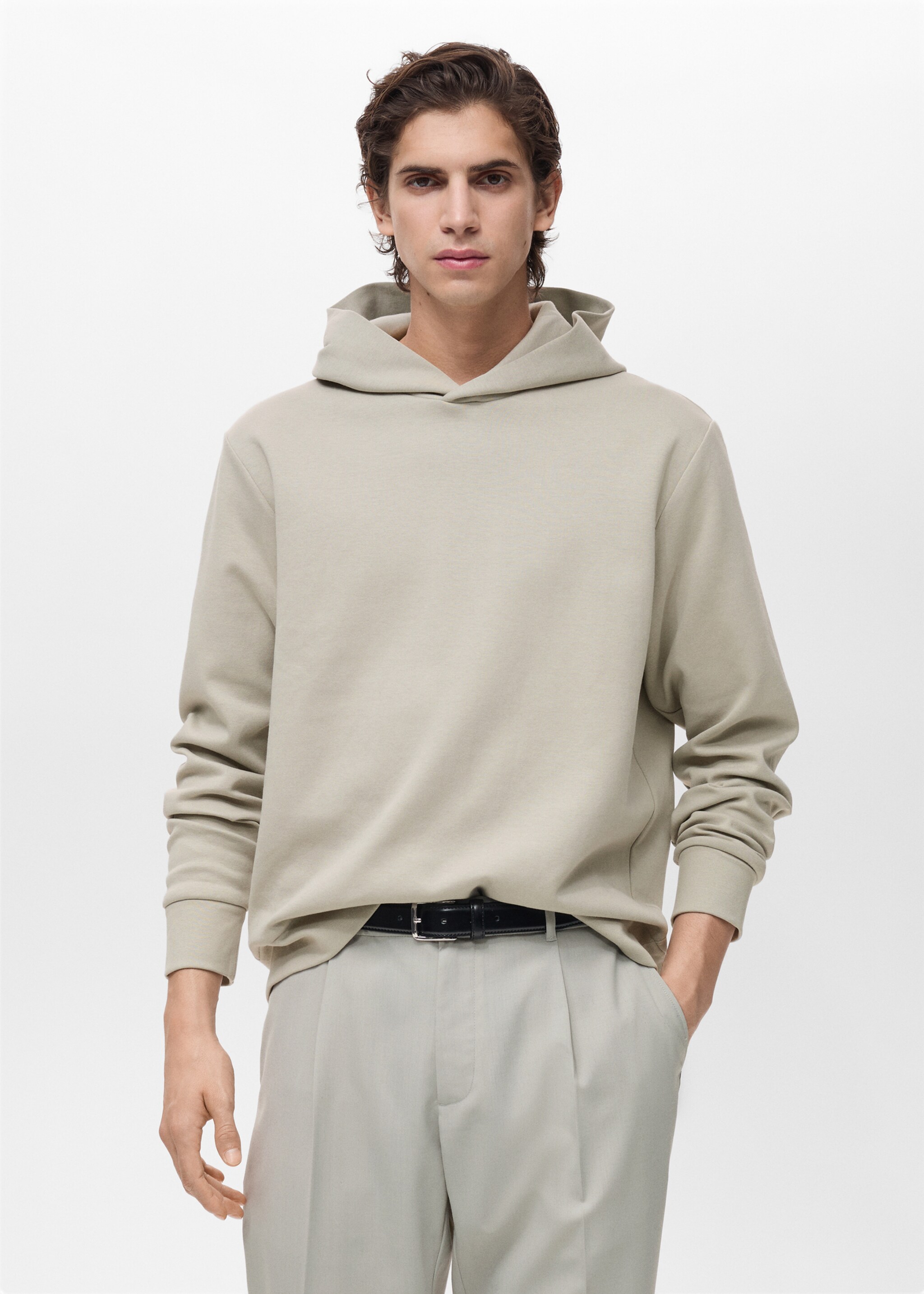 เสื้อแจ็กเก็ตแบบเทเลอร์ผ้าคอตตอนลินินมีกระเป๋า - เครื่องบินขนาดกลาง