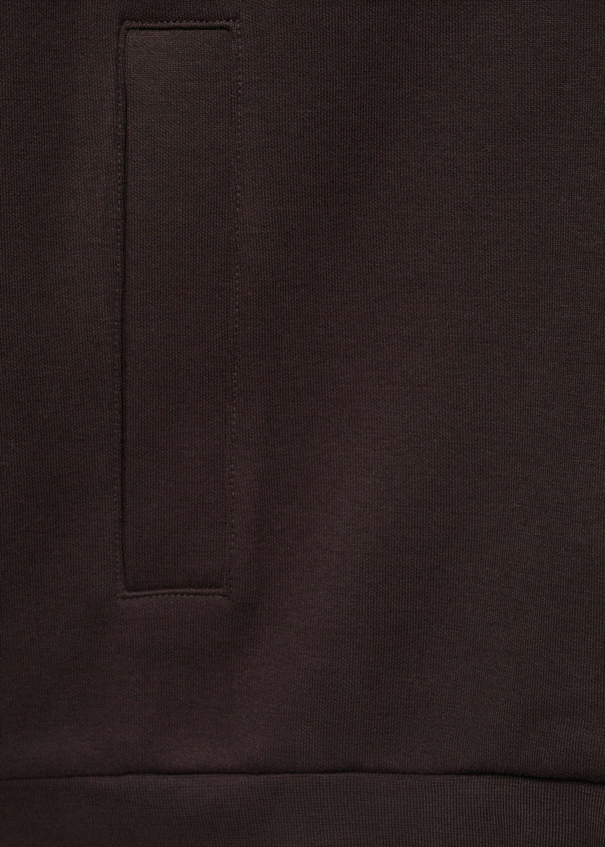 Sweatshirt i bomull med perkinskrage och dragkedja - Detaljer om artikeln 0