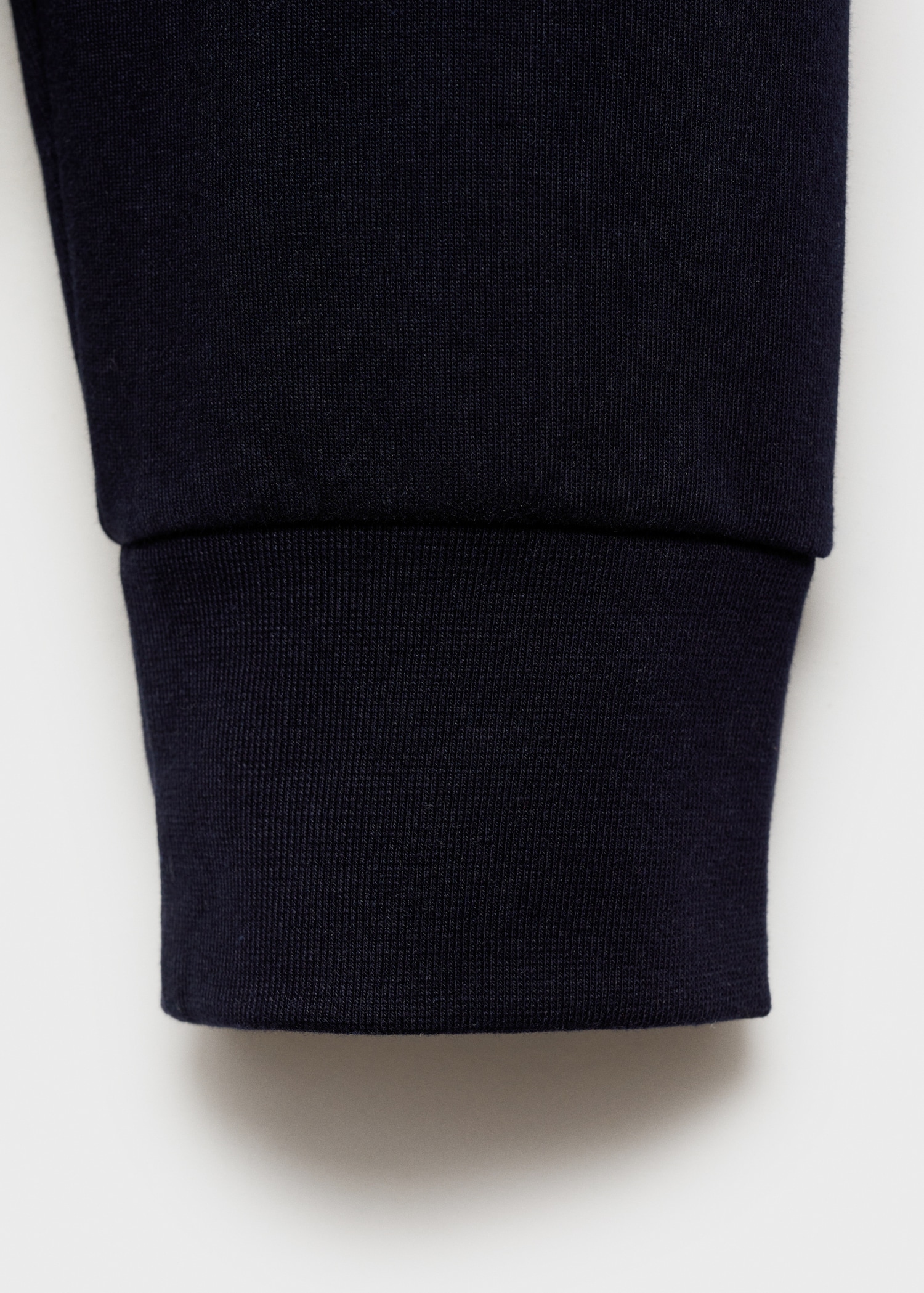 Cotton perkins-neck sweatshirt with zip - Details of the article 0